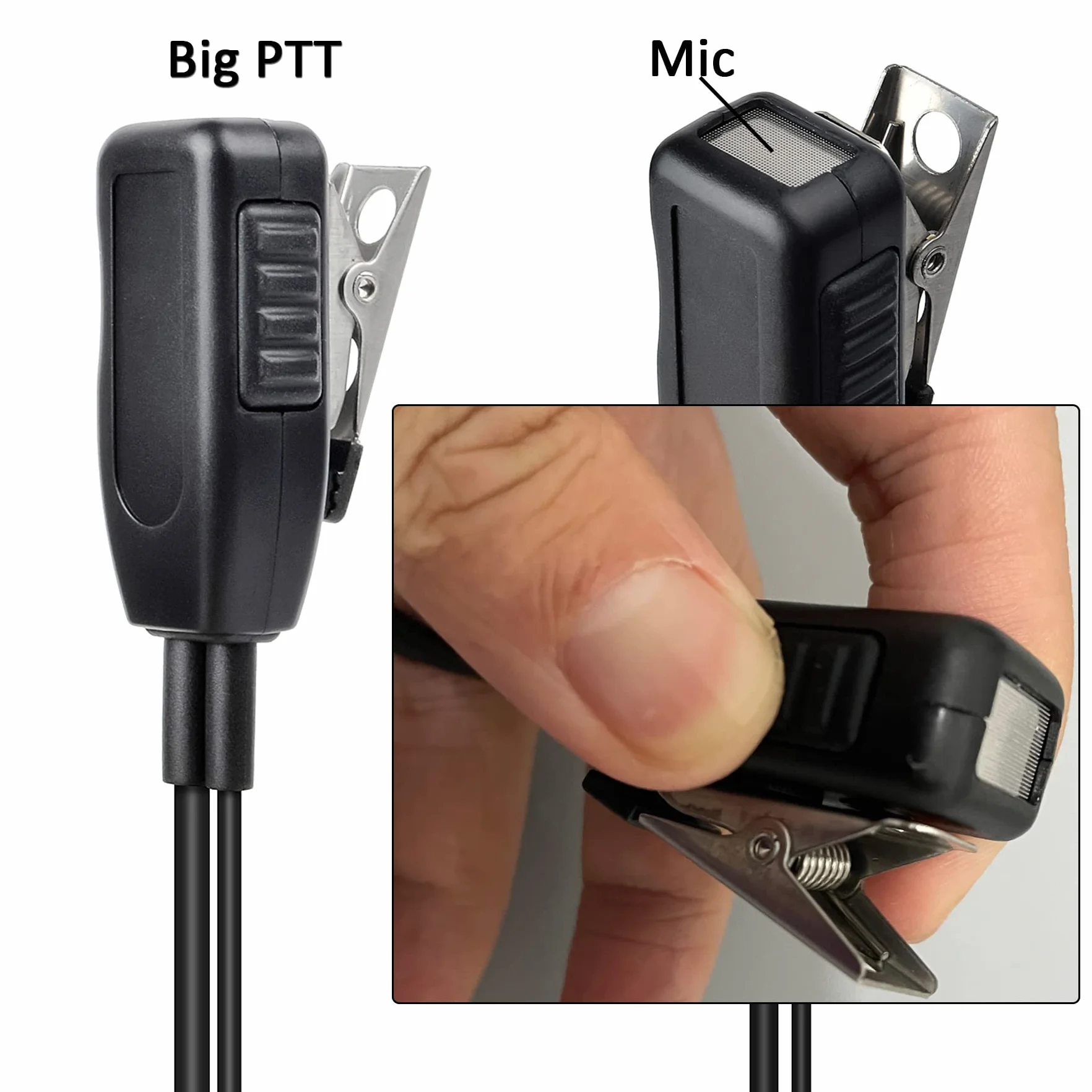 HYS Słuchawki douszne radiowe kompatybilne z DP3400 DP4400 DP4601E MTP850s MTP6650 radio zestaw