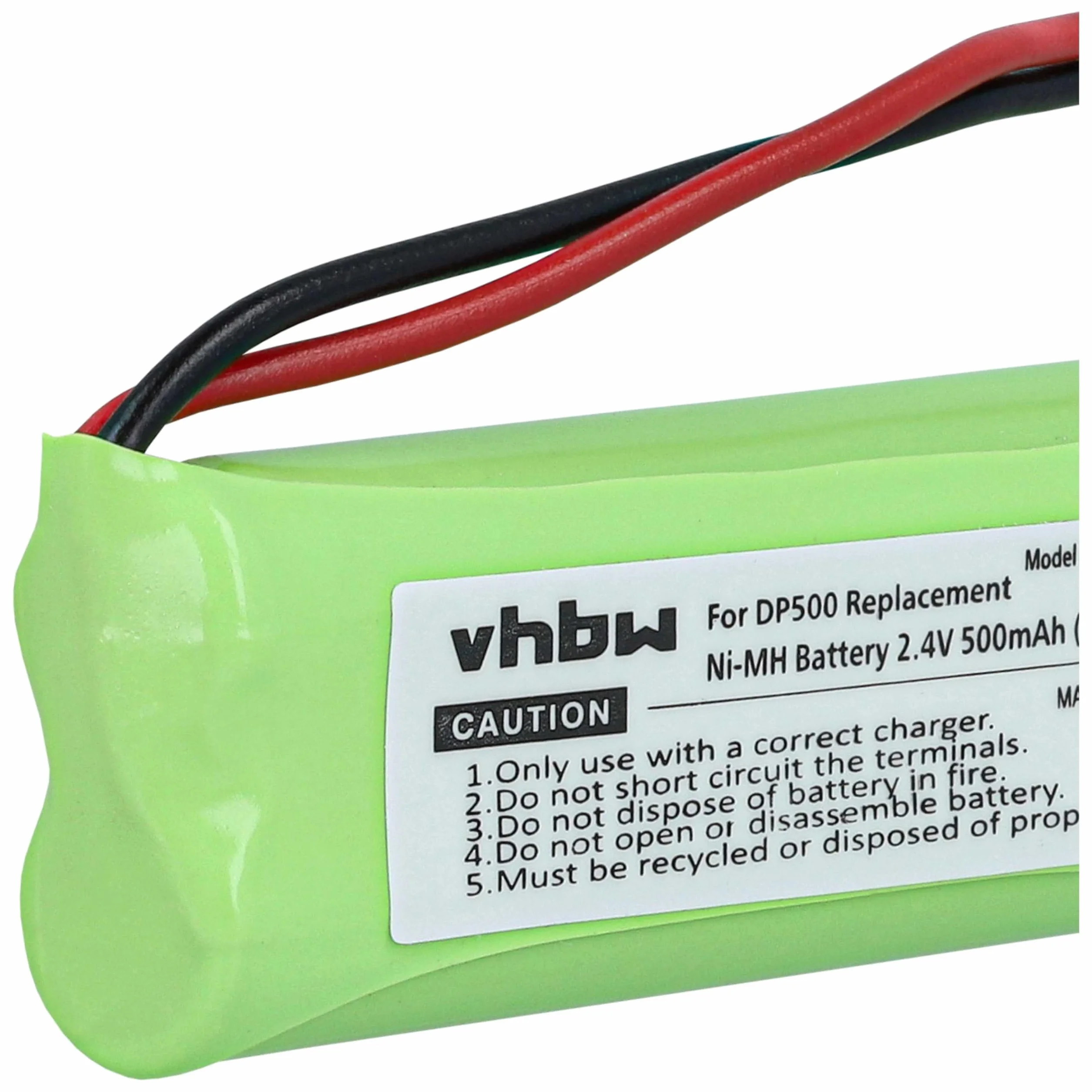 vhbw 1 x bateria kompatybilna z Medion MD82973, MD83024, MD83173, Life S63062, S63065, S63072 telefon stacjonarny (500 mAh, 2,4 V, NiMH) - zamiennik do GP1010, GPHC05RN01, VTHC04RN01, VTHC04RN0001 0 0