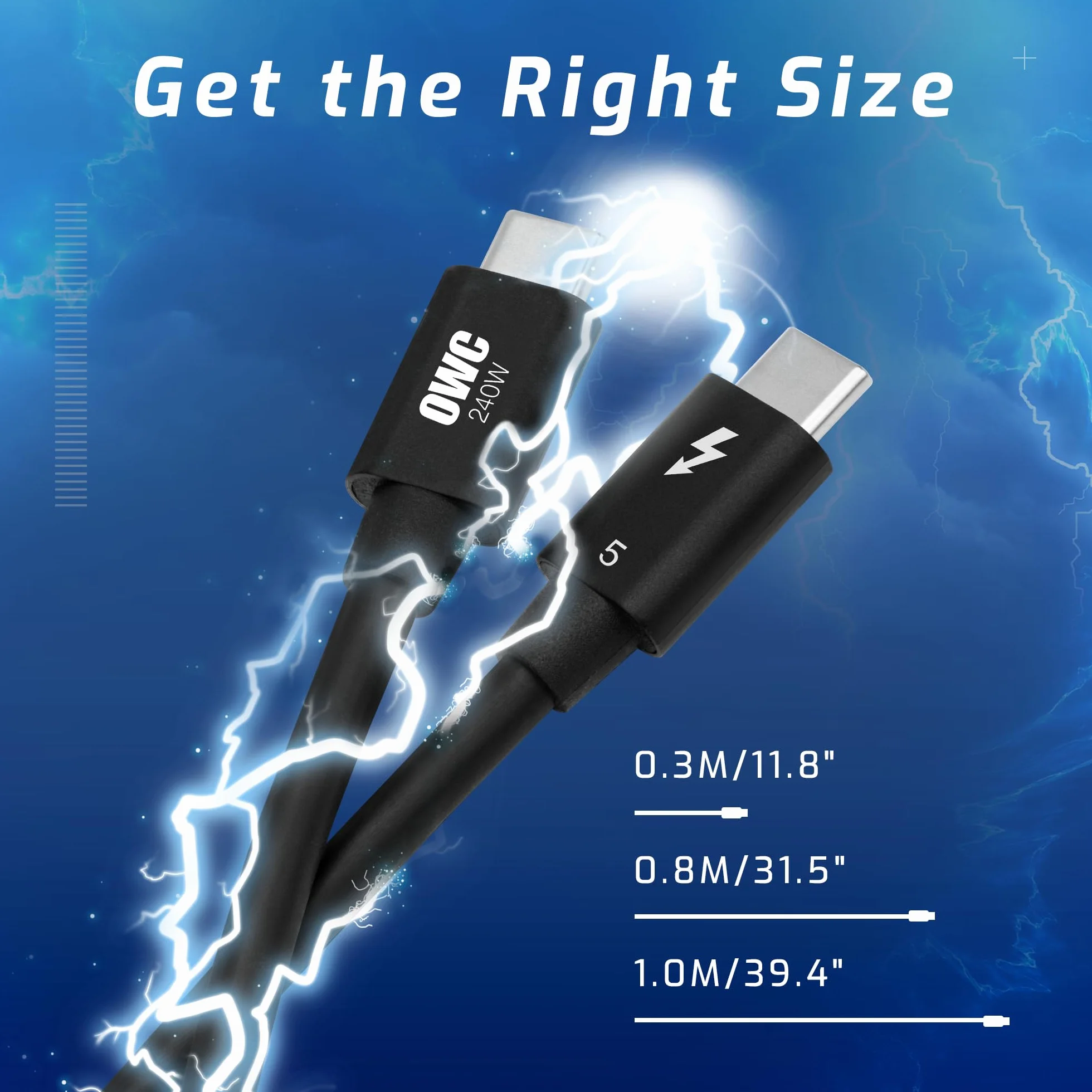 Kabel OWC Thunderbolt 5 USB-C 0,3 m