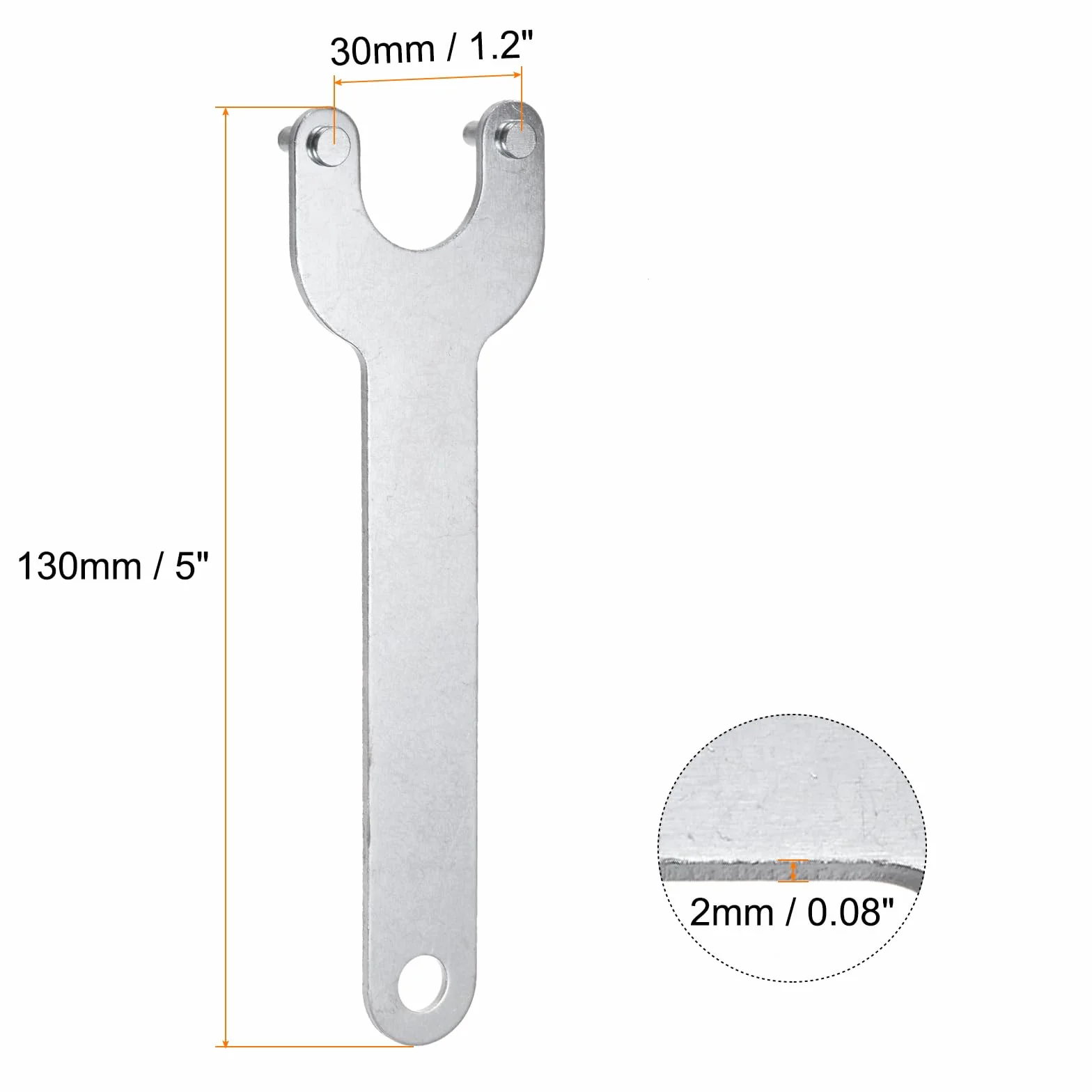 QUARKZMAN Klucz grzechotkowy do szlifierki kątowej 30 mm środek 2 mm grubość metalowa nakrętka zapadkowa klucz wymienny klucz