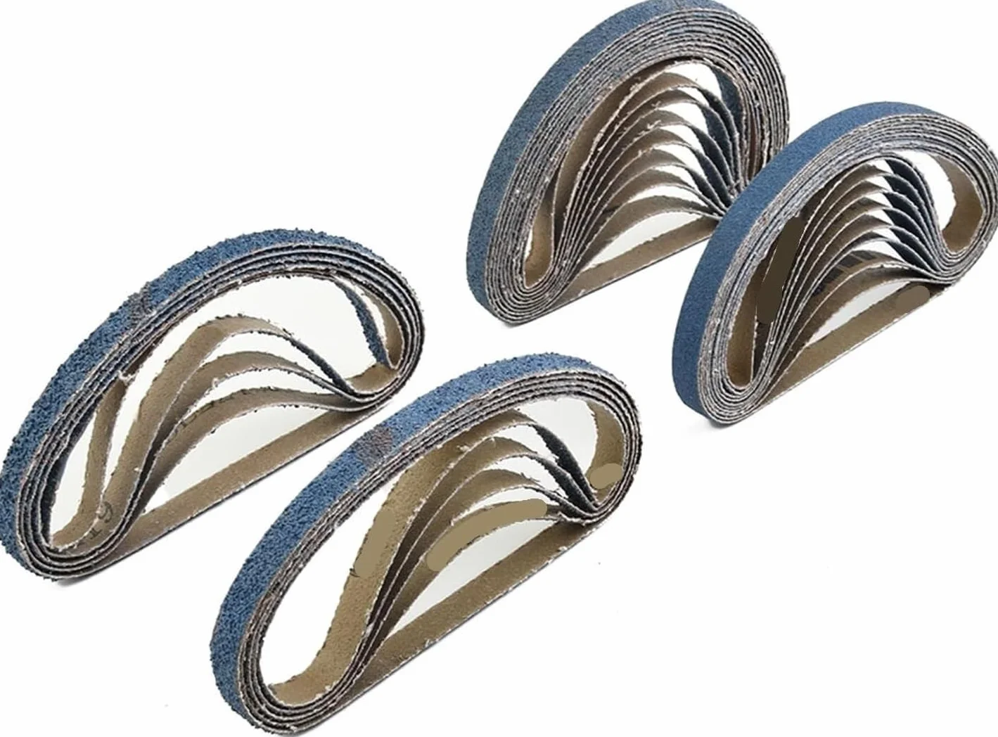 10 szt. 520 x 20 mm cyrkonowe pasy szlifierskie o ziarnistości 40 do polerowania metalu i drewna(60 Grits)