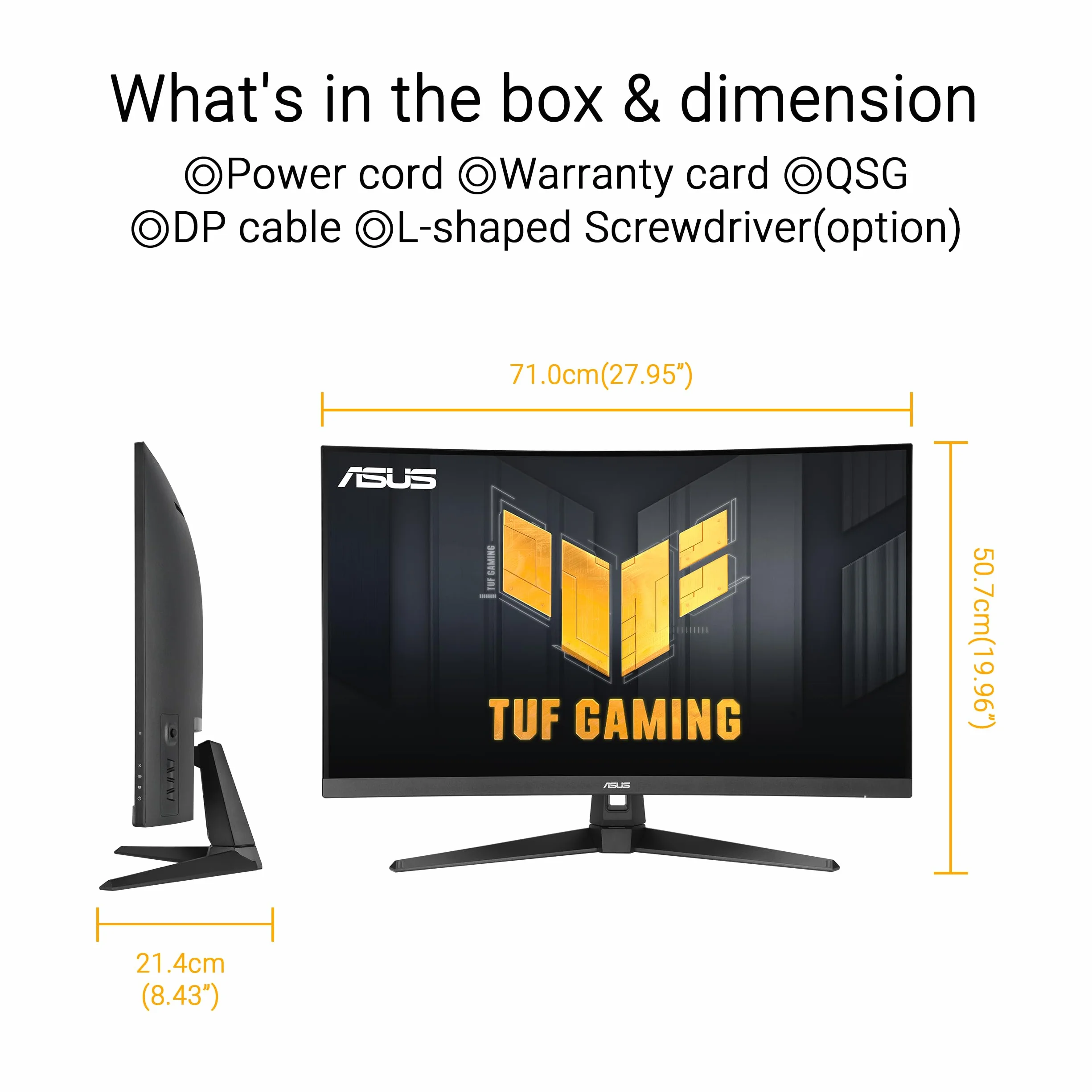 ASUS TUF Gaming VG32WQ3B Monitor LED 81,3 cm (32")