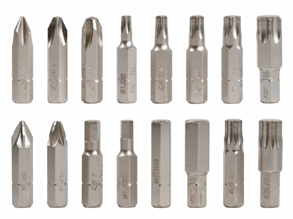KS Tools 515.2 zestaw wkrętaków udarowych z bitami, 18 sztuk, biały