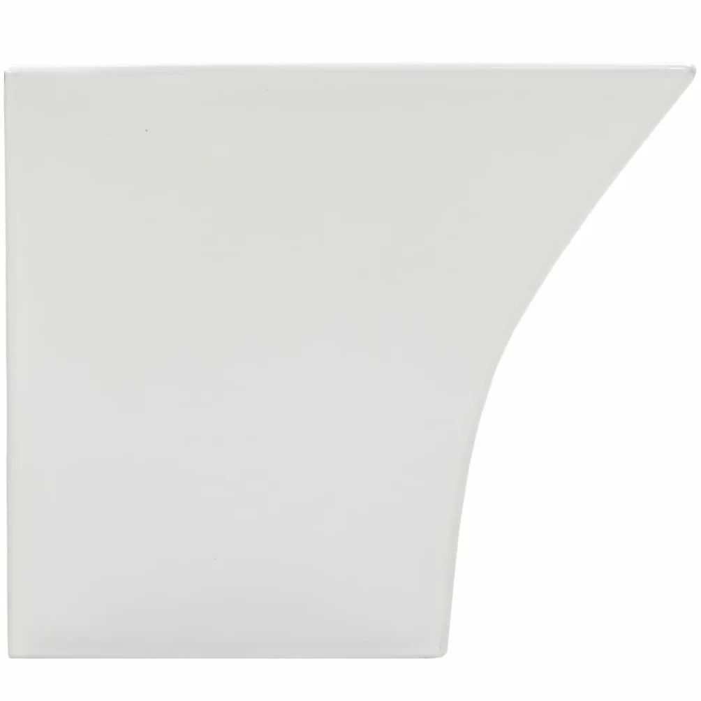 vidaXL Umywalka ścienna, ceramiczna, biała, 500 x 450 x 410 mm