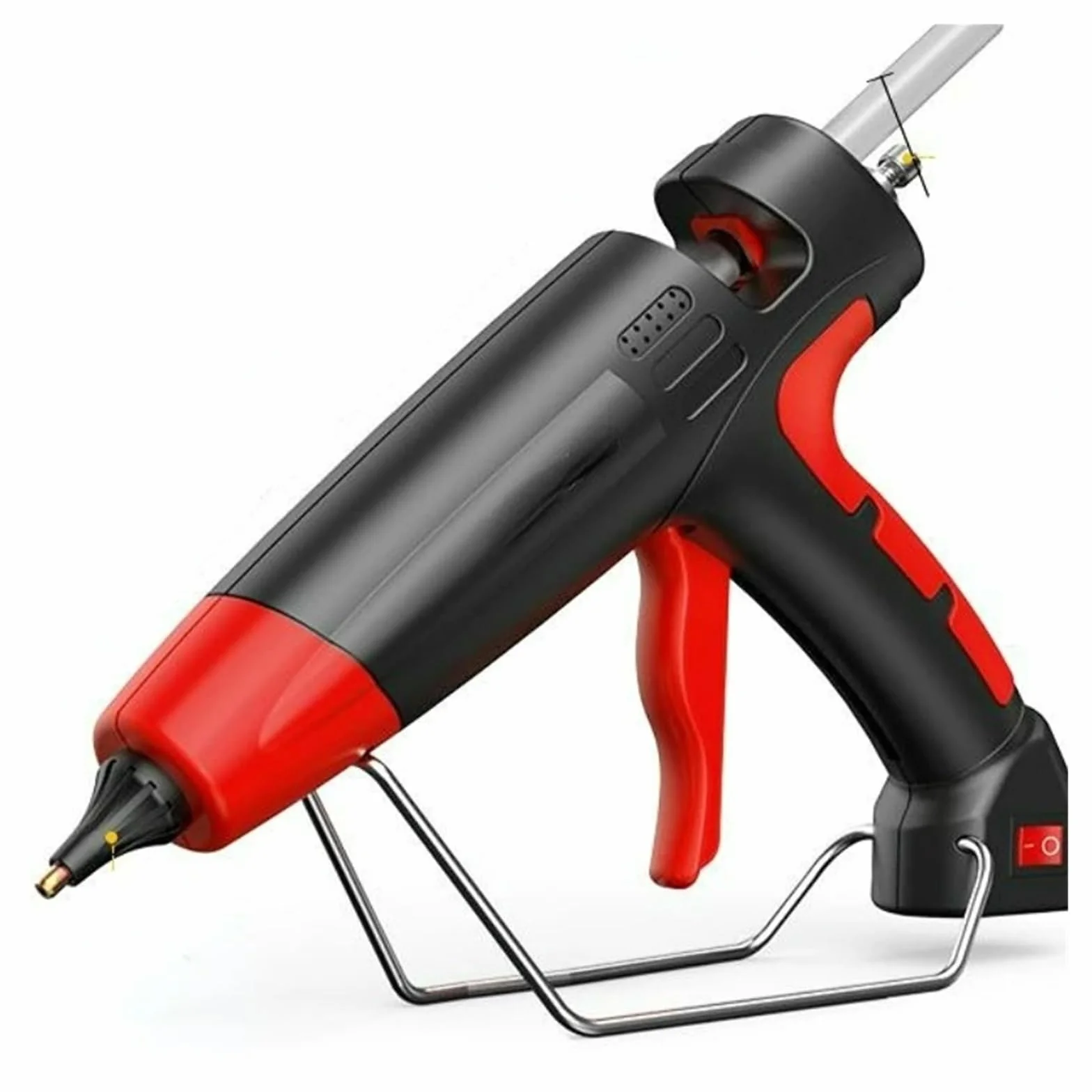 Profesjonalny Pistolet Do Klejenia Na Gorąco O Mocy 800 W Z Miedzianą Dyszą Użyj Klejów W Sztyfcie 11 Mm Plastikowe Narzędzia Do Naprawy(800W-Switch-Red)