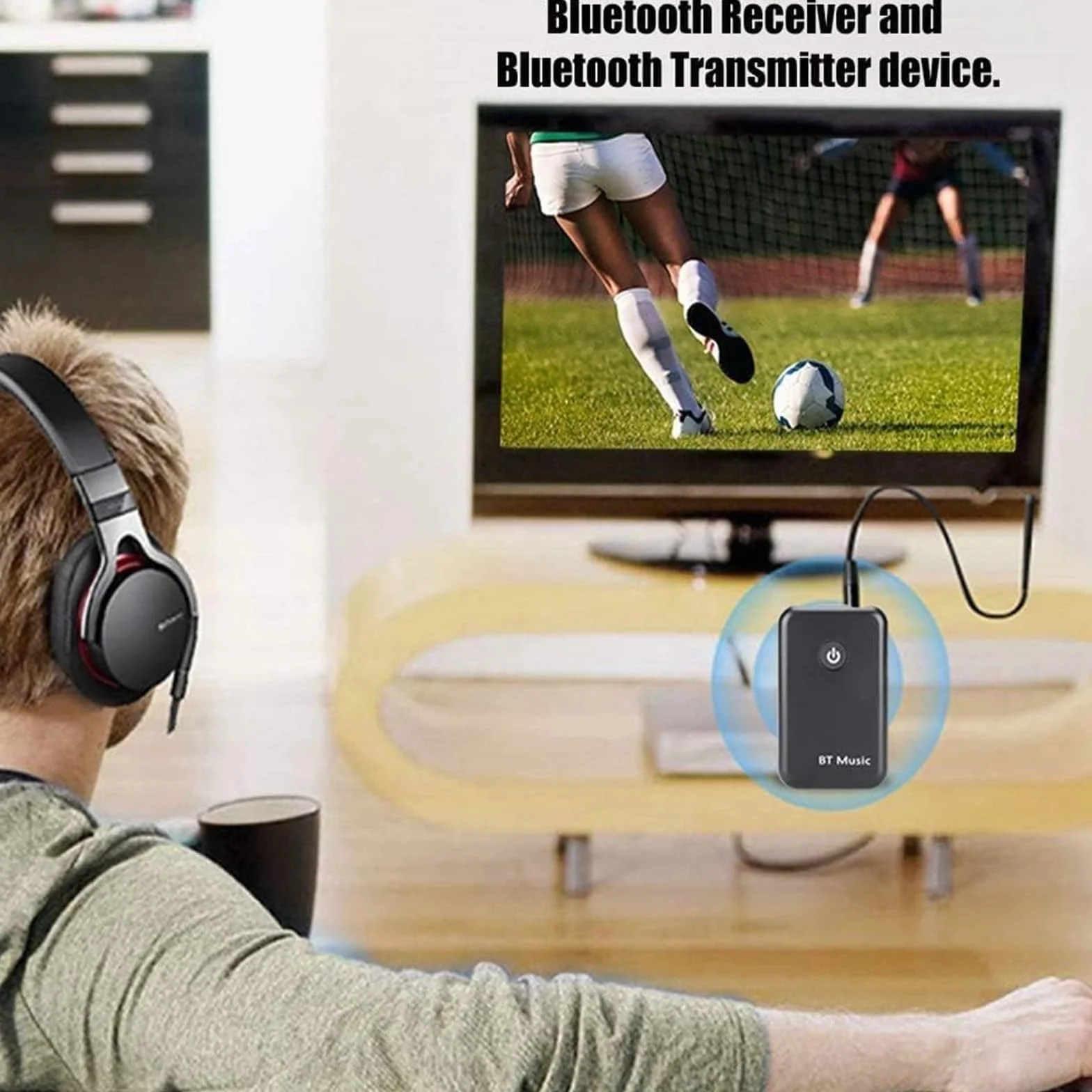 Nadajnik i odbiornik Bluetooth 5.0 2 w 1 jack 3,5 AUX do słuchawek głośników stereo