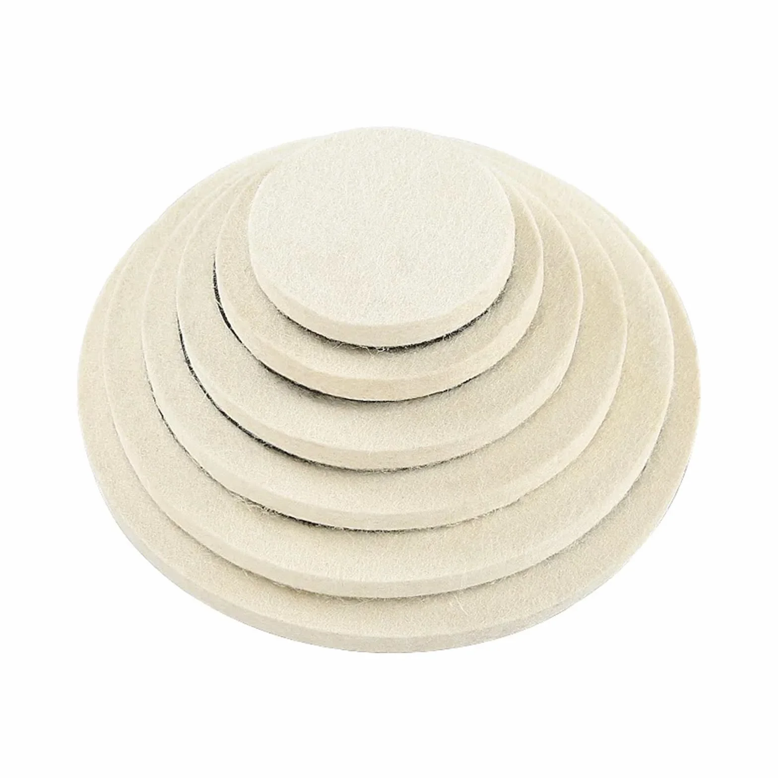 3/4/5/6/7/8 cali filc wełniany tarcza polerska podkładki polerskie tarcza szlifierska polerka do jadeitowego metalu szkło marmurowa ceramika cuicui (Color : 5 Pcs, Size : 5 inches)