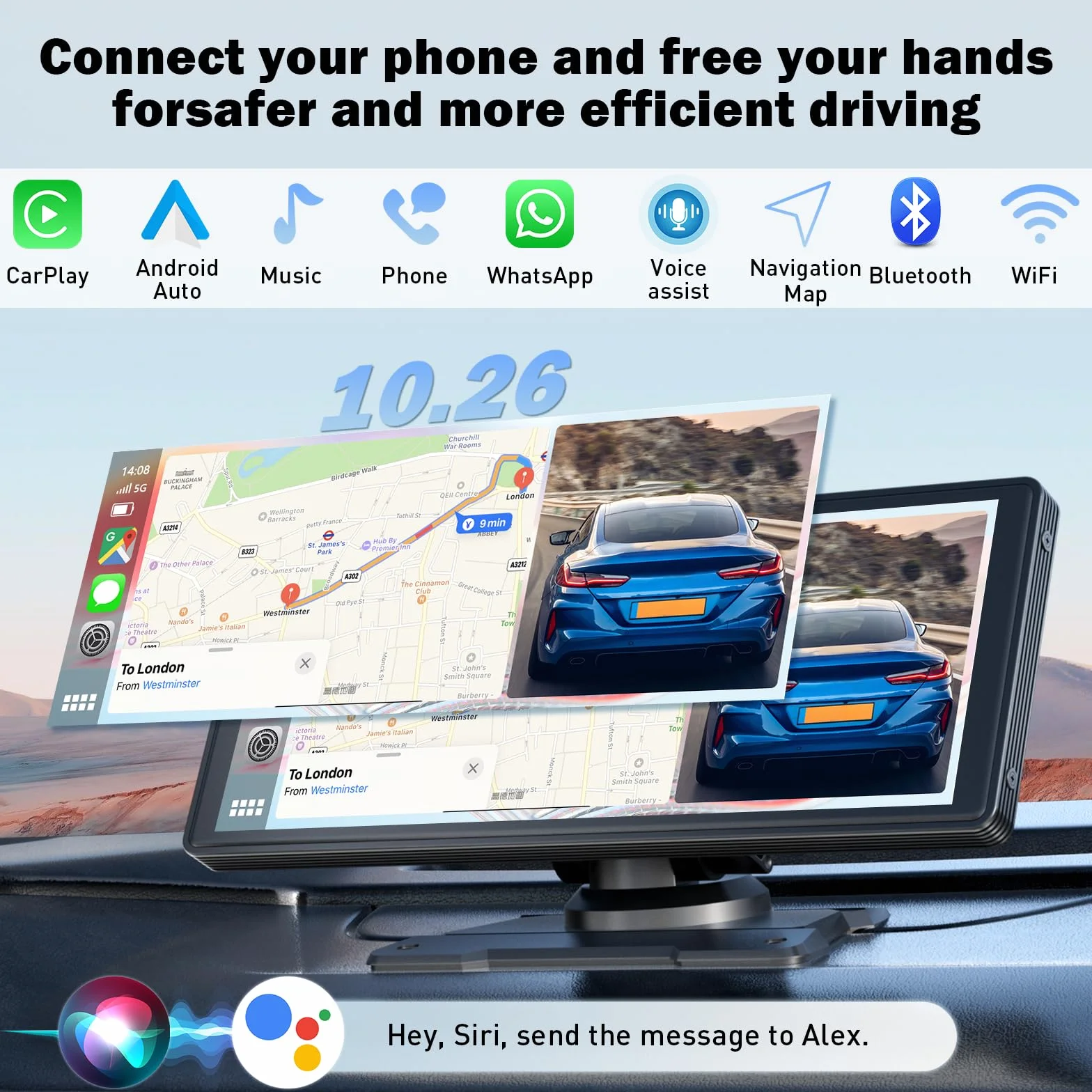 Auto Carplay Scherm Draadloos Android Auto Recul Camera Autoradio Bluetooth GPS