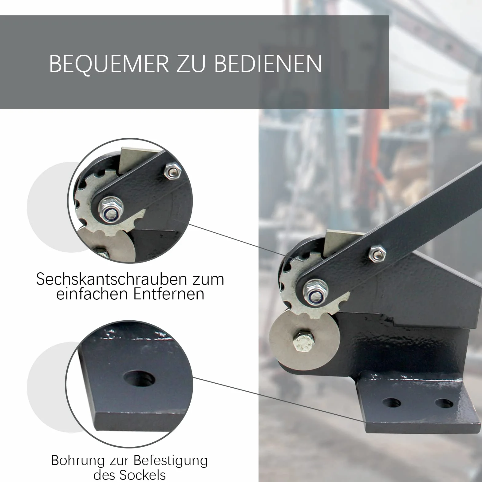 BOKA Nożyce do blachy ręczne do maks. 1 mm | Płaskie metalowe nożyce do blachy stalowej, nożyce rolkowe, nożyce do dźwigni ręcznej