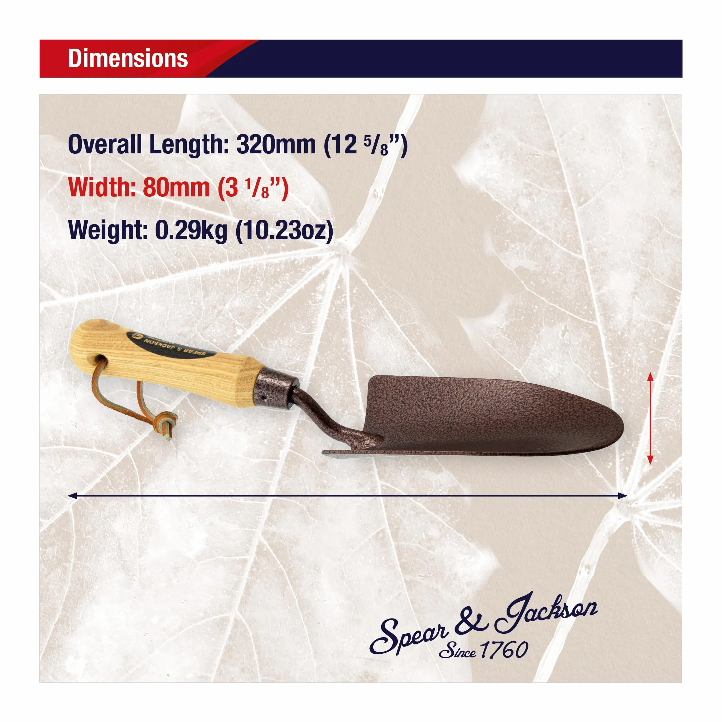 Spear & Jackson 4058NB Elements Łopatka ręczna ze stali węglowej