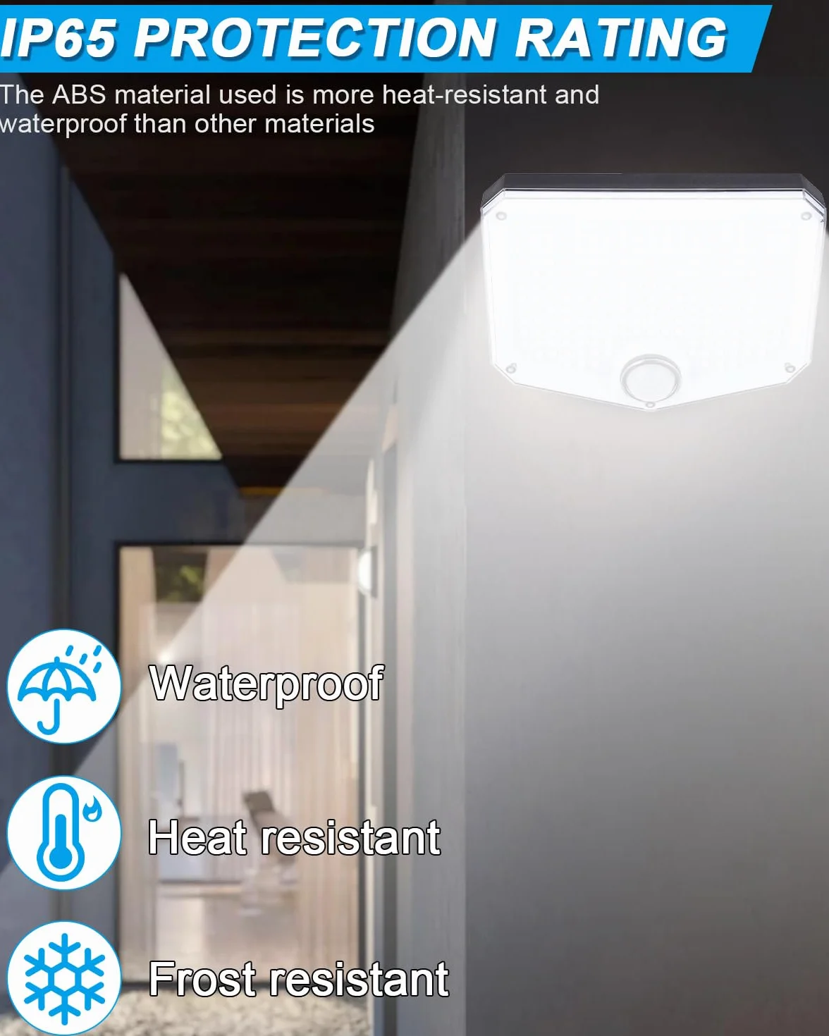 Zestaw 2 lamp solarnych do użytku na zewnątrz, lampa solarna 222 LED na zewnątrz, lampa solarna na zewnątrz—łatwa instalacja