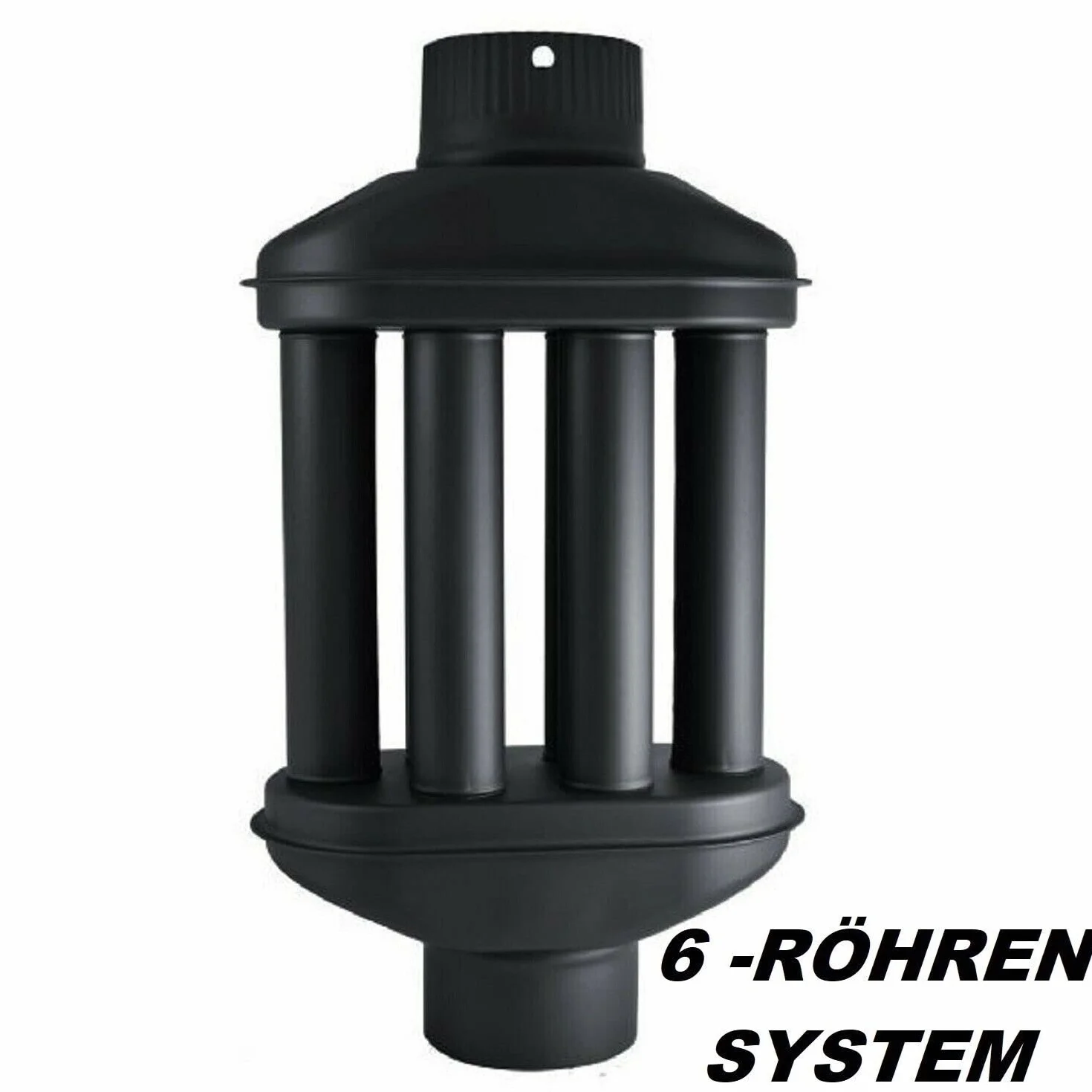 UZMAN Wymiennik Ciepła Spalin 130 mm, Wymiennik Ciepłego Powietrza, 6 Rur, Rura Kominowa, Chłodnica Spalinowa, Piecowa