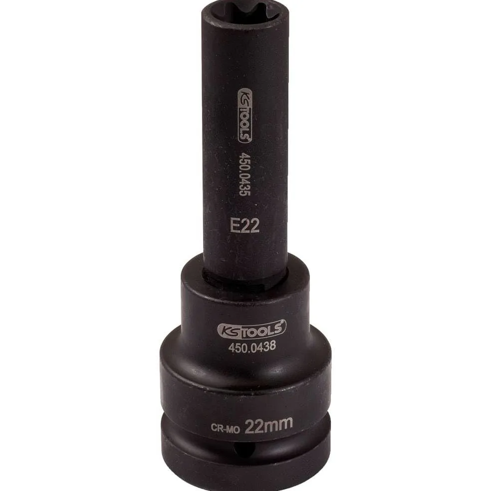 KS Tools 450.0482 1" Nasadka udarowa E-Torx, długa, E20