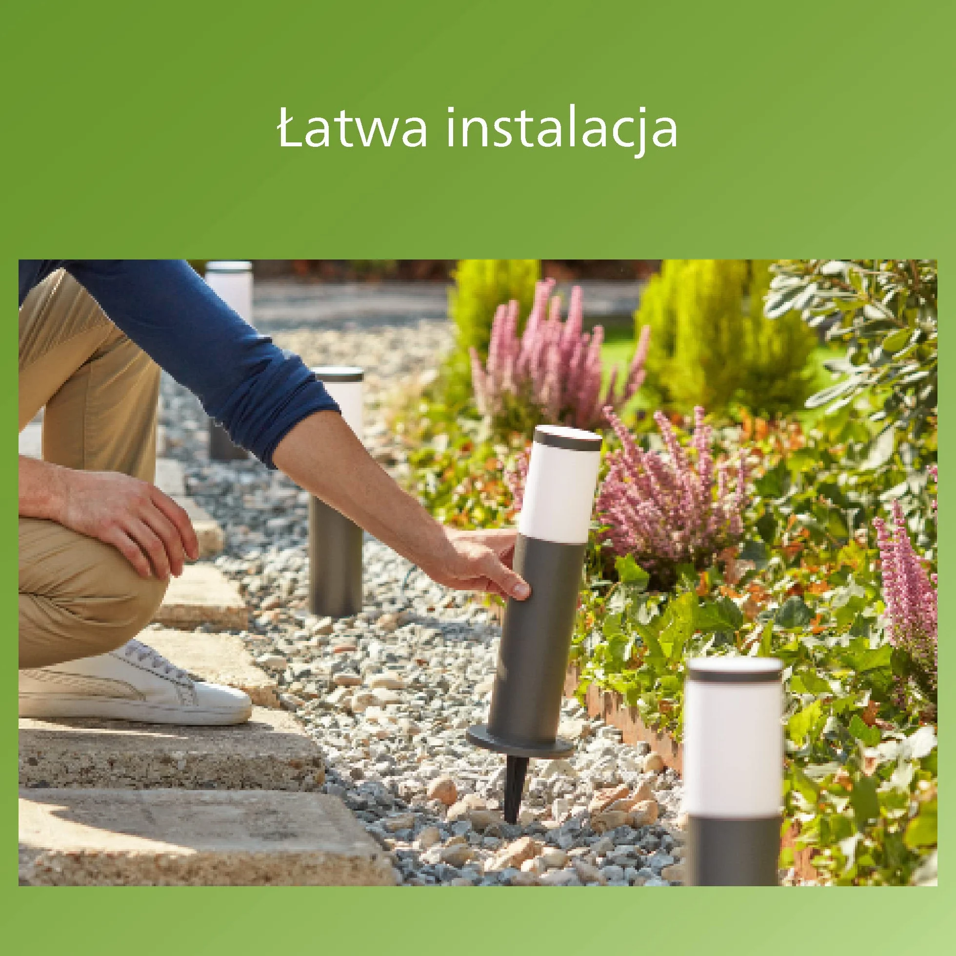 Philips LED GardenLink Zewnętrzna lampa stojąca Utrecht 6W 4000 K, ochrona IP44, stal szlachetna