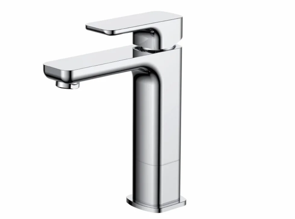 AQUA-BAGNO E1 bateria umywalkowa jednouchwytowa bateria mieszakowa średnio wysoki chrom bez zestawu odpływowego