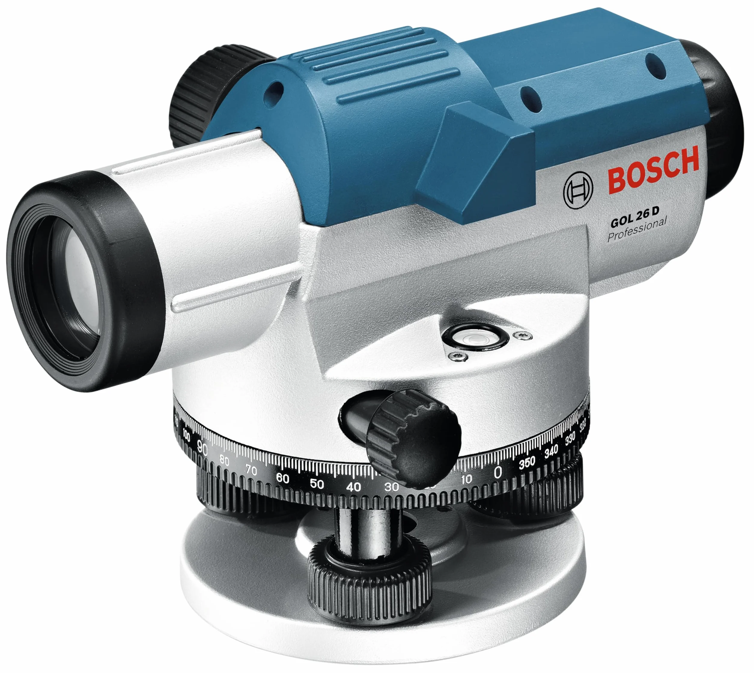 Bosch Professional Niwelator optyczny GOL 26 D (powiększenie 26x, jednostka miary: 360°, zasięg: do 100 m, walizka)