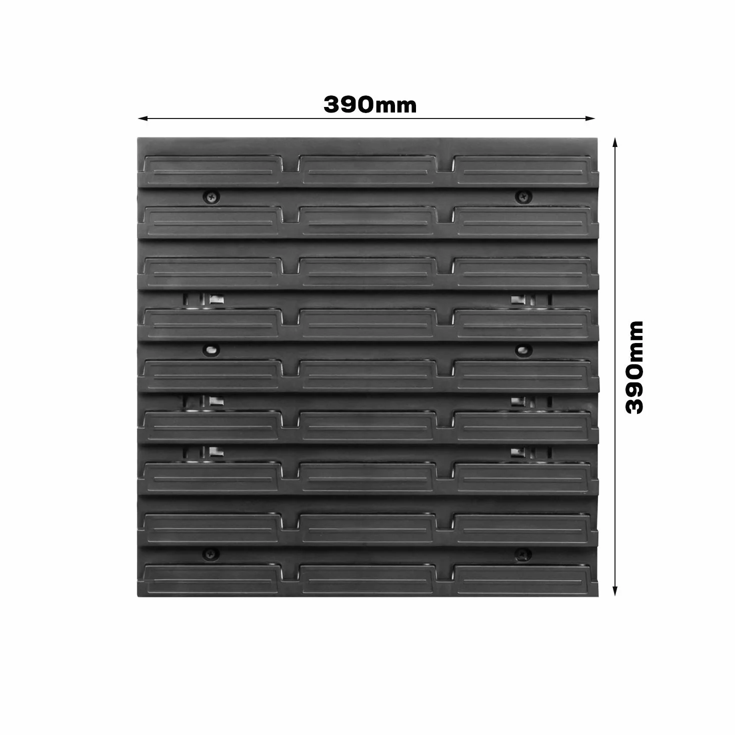 60 pudełek do układania w stos, regał ścienny z tworzywa sztucznego, 154 x 78 cm, uchwyt na narzędzia, warsztat, garaż, system magazynowy, pojemniki do przechowywania