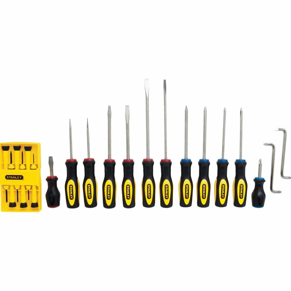 Stanley Standardowy zestaw wkrętaków karbowanych 60-220, 20 sztuk