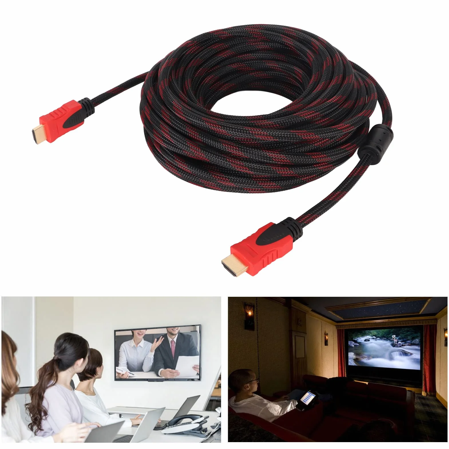 Kabel HD 49 Stóp Full HD 1080p Pozłacane Złącze PVC