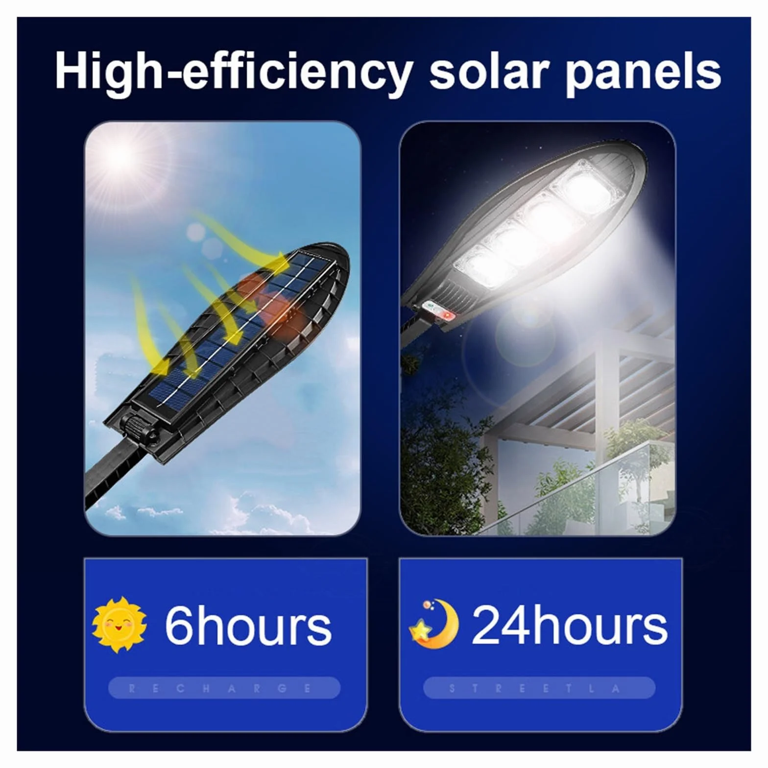 Solarne lampy uliczne na zewnątrz, Potężne podwórko słoneczne oświetlenie uliczne zewnętrzne 3 tryby 8000 W zewnętrzne światło słoneczne wodoodporna lampa uliczna pilot reflektor do domu w ogrodzie do