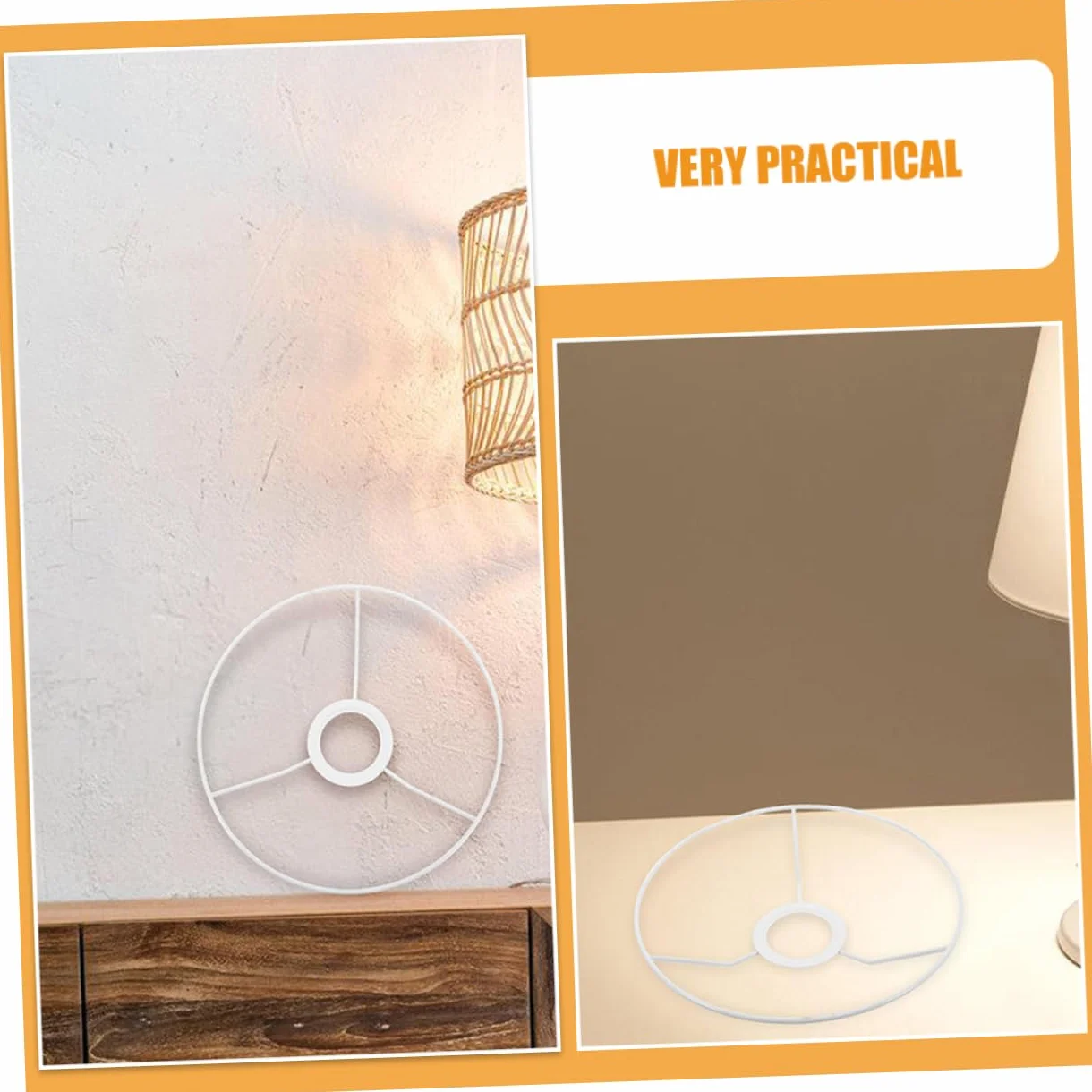 OSALADI 1para z Ramką Klosza Metalowa Konstrukcja Do Lamp Sufitowych i Stołowych Okrągła Elegancki Design Łatwa Instalacja Idealna Do Różnych Przestrzeni