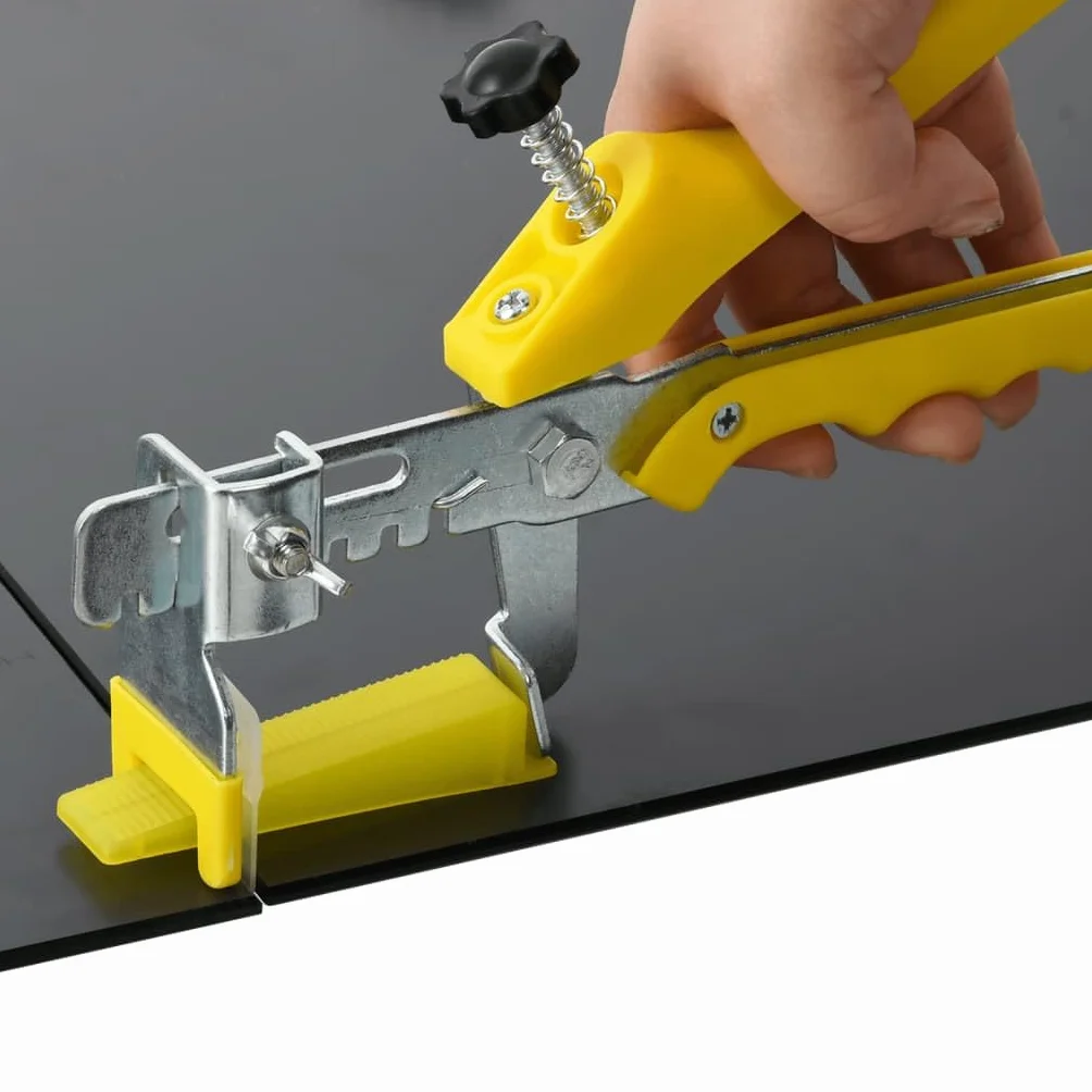 Klipsy do poziomowania płytek 1000 szt. 1,5 mm z polipropylenu przezroczyste do podłóg i płytek ściennych, 36 x 34 x 38 mm, akcesoria dla majsterkowiczów, renowacja, montaż, naprawa