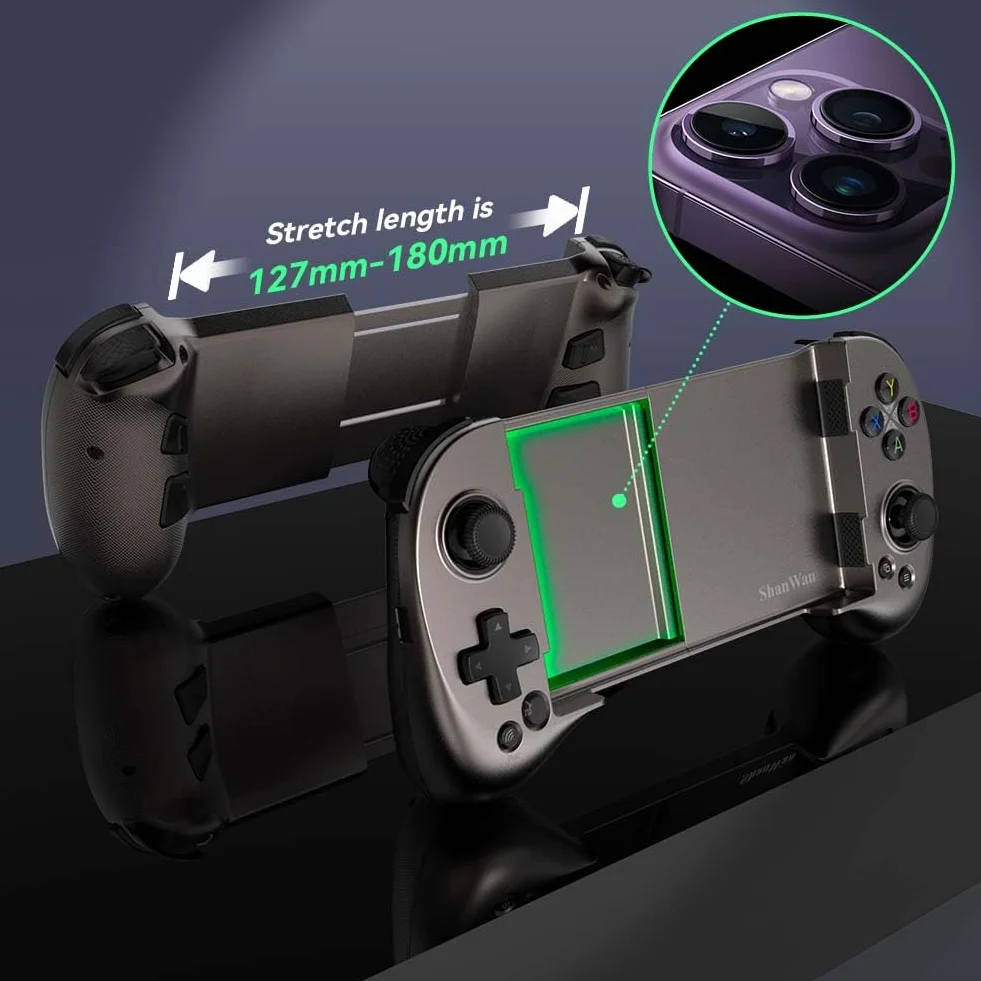 ShanWan Mobilny kontroler do gier Bluetooth Android iOS iPhone15 PS Remote Gaming Xbox Cloud Steam Link