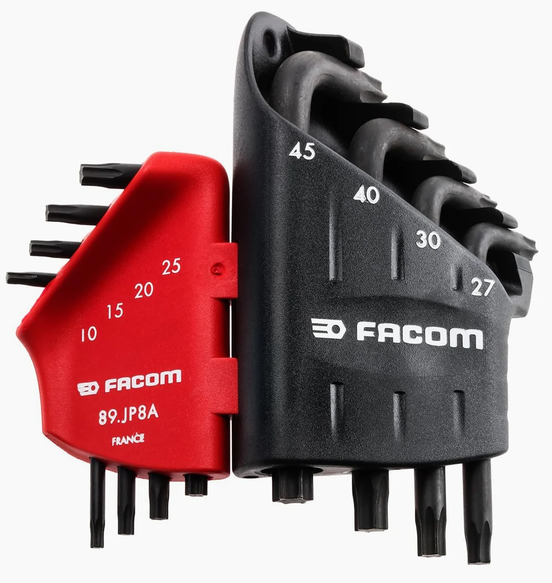 FACOM 89.JP8A zestaw kluczy kołkowych, TORX, 8-częściowy, w składanym uchwycie, 1 sztuka