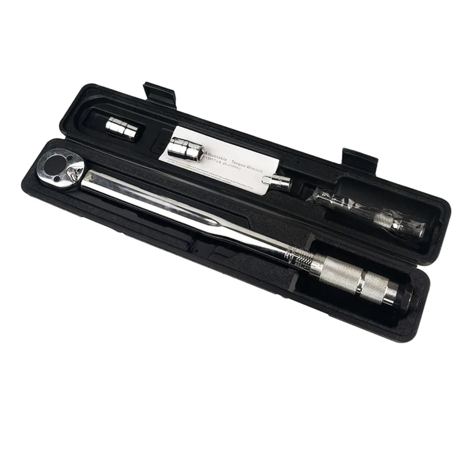 Klucz dynamometryczny, 1/2 Kwadratowy wyrwanie momentu obrotowego Drive Two W drodze do dokładnego mechanizmu klucz narzędzia ręcznego spanner Meter moment obrotowy Preset Ratche(28-210Nm 5pcs)