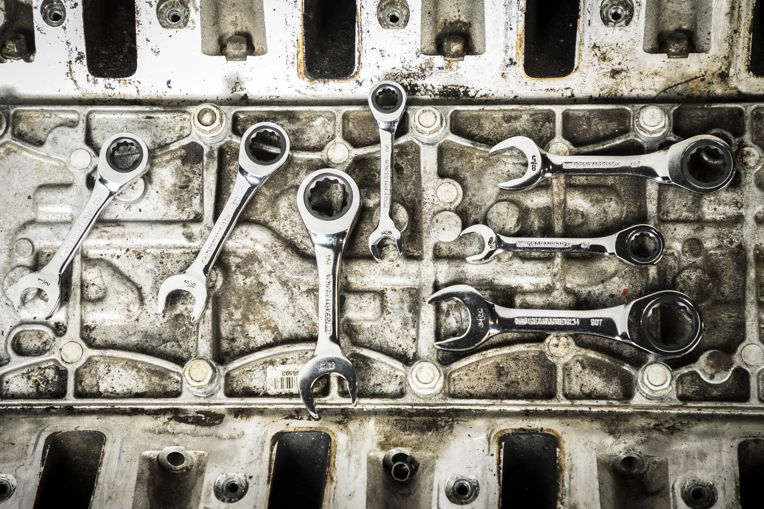 GEARWRENCH 7-częściowy 90-zębowy 12-punktowy klucz płasko-oczkowy, SAE | 86858