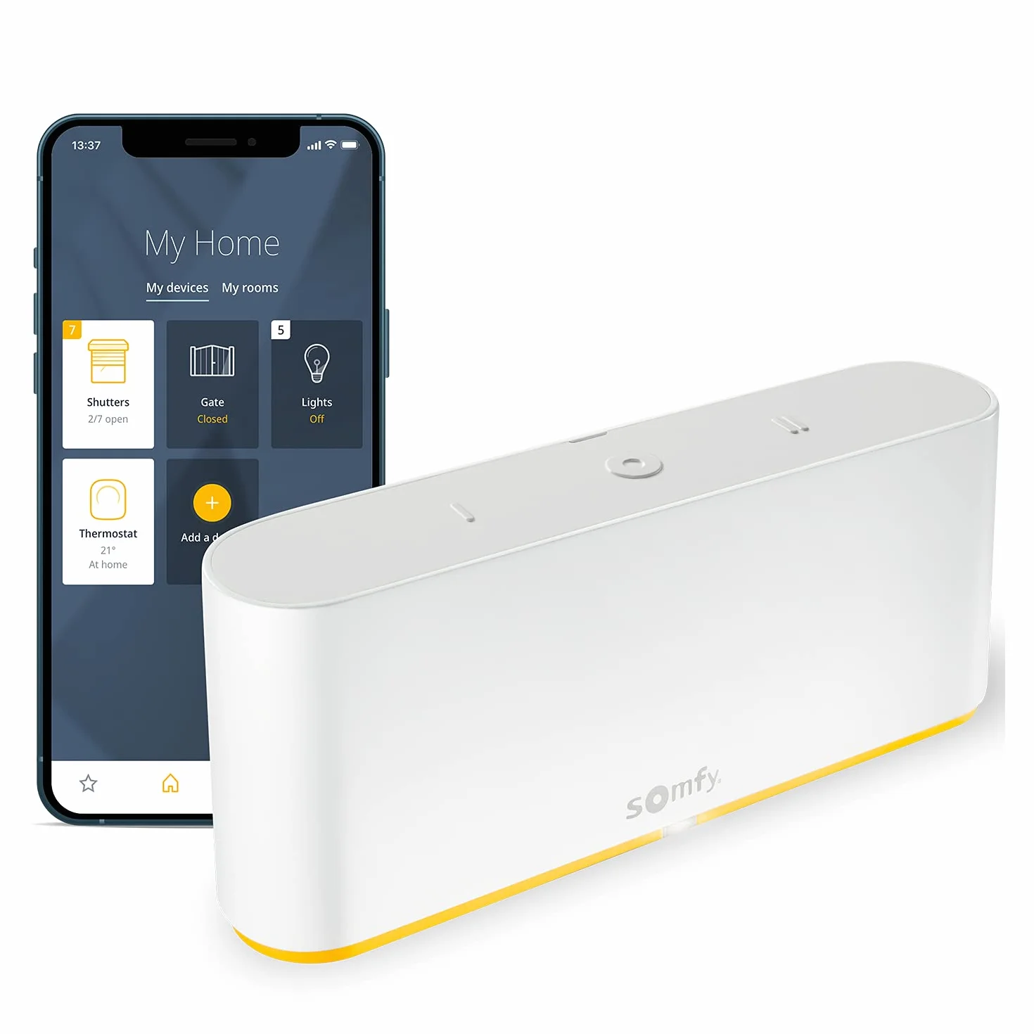 Somfy Przełącznik TaHoma 1870600 Inteligentne sterowanie io-Homecontrol RTS Zigbee 3.0 Google Assistant Amazon Alexa
