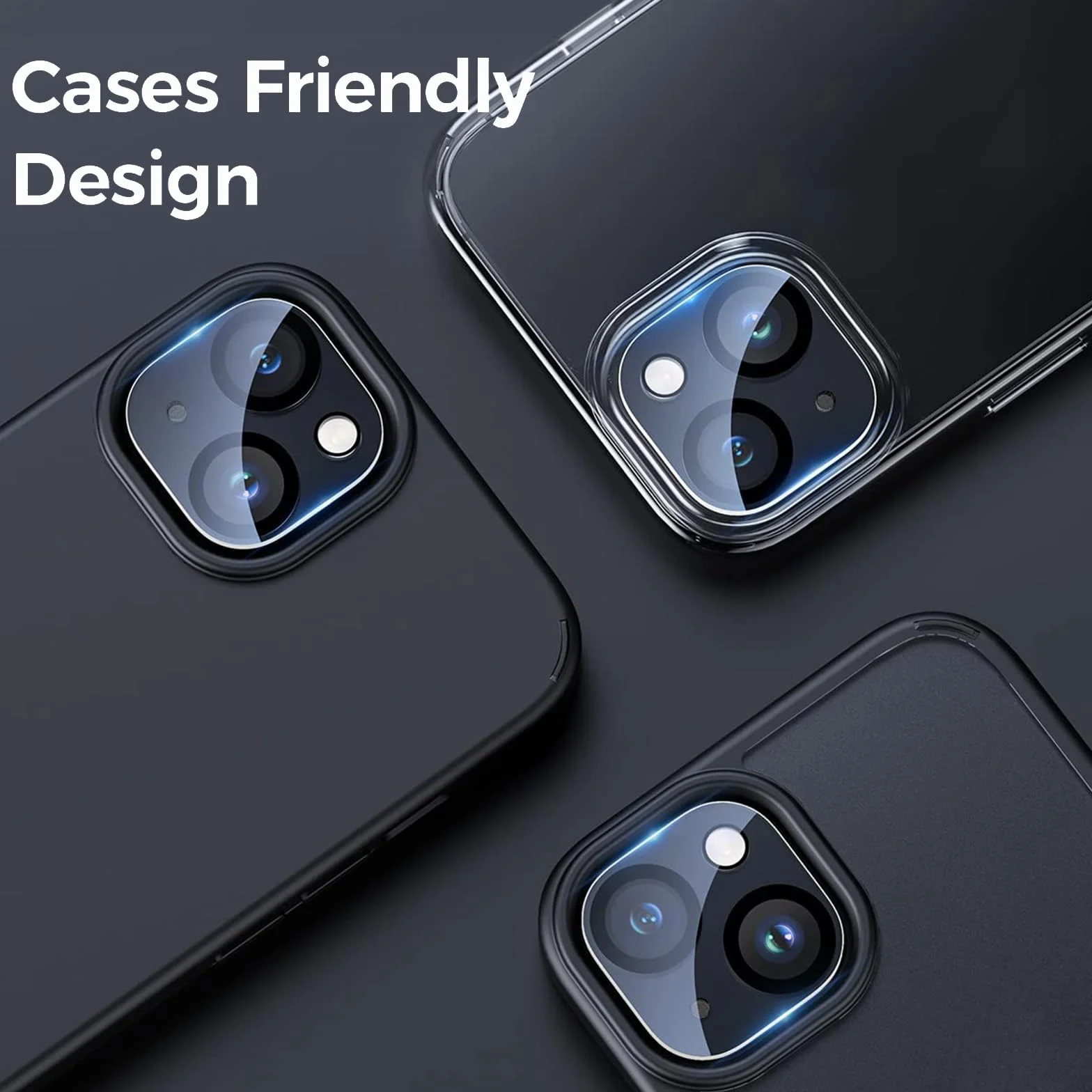 Szkło ochronne na aparat iPhone 15/15 Plus twardość 9H HD przezroczyste