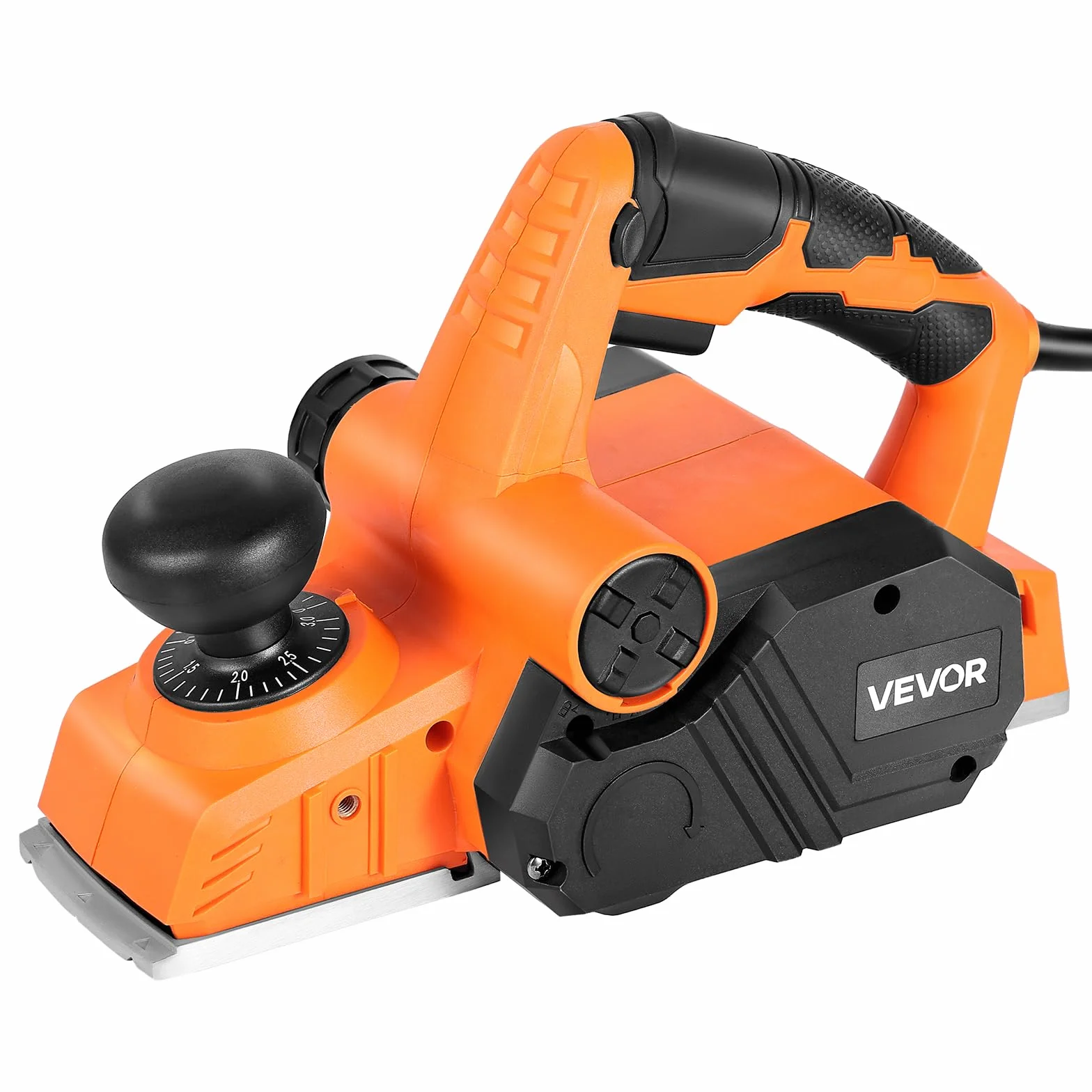 VEVOR Szerokość cięcia strugarki ręcznej 82 mm, przenośna strugarka z kablem 900 W 14500 obr./min do obróbki drewna, głębokość cięcia 3 mm, 2 ostrza, szlifierka ręczna DIY