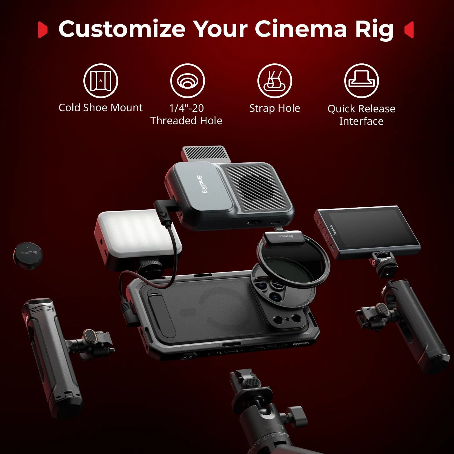 SMALLRIG Mobile Video Cage for iPhone 17 Pro Max Filmmaking Vlogging (Flagship Edition)