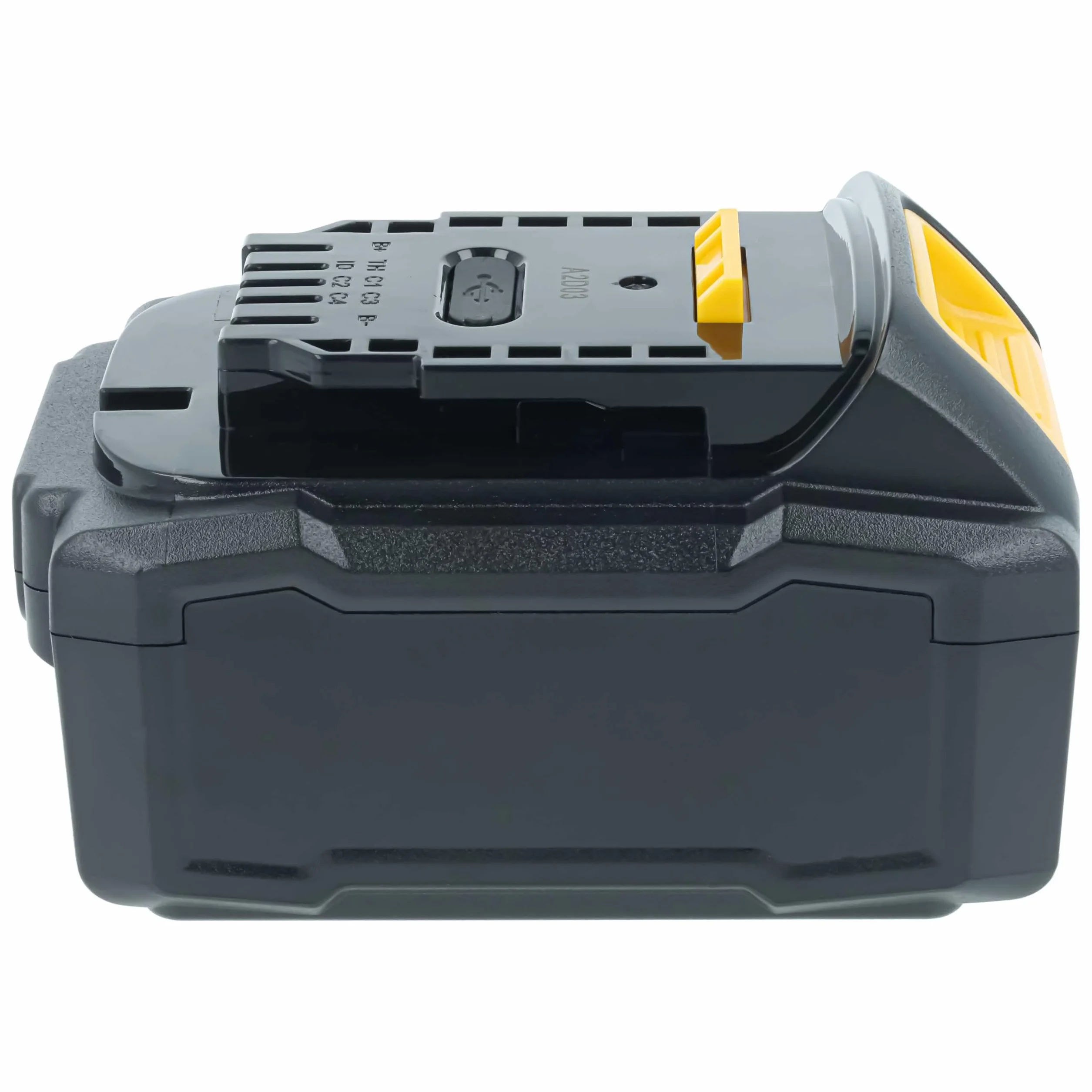 vhbw 2 x zamiennik baterii do Dewalt DCB206 do elektronarzędzi (5000 mAh, litowo-jonowy, 18 V), 1 x port USB C