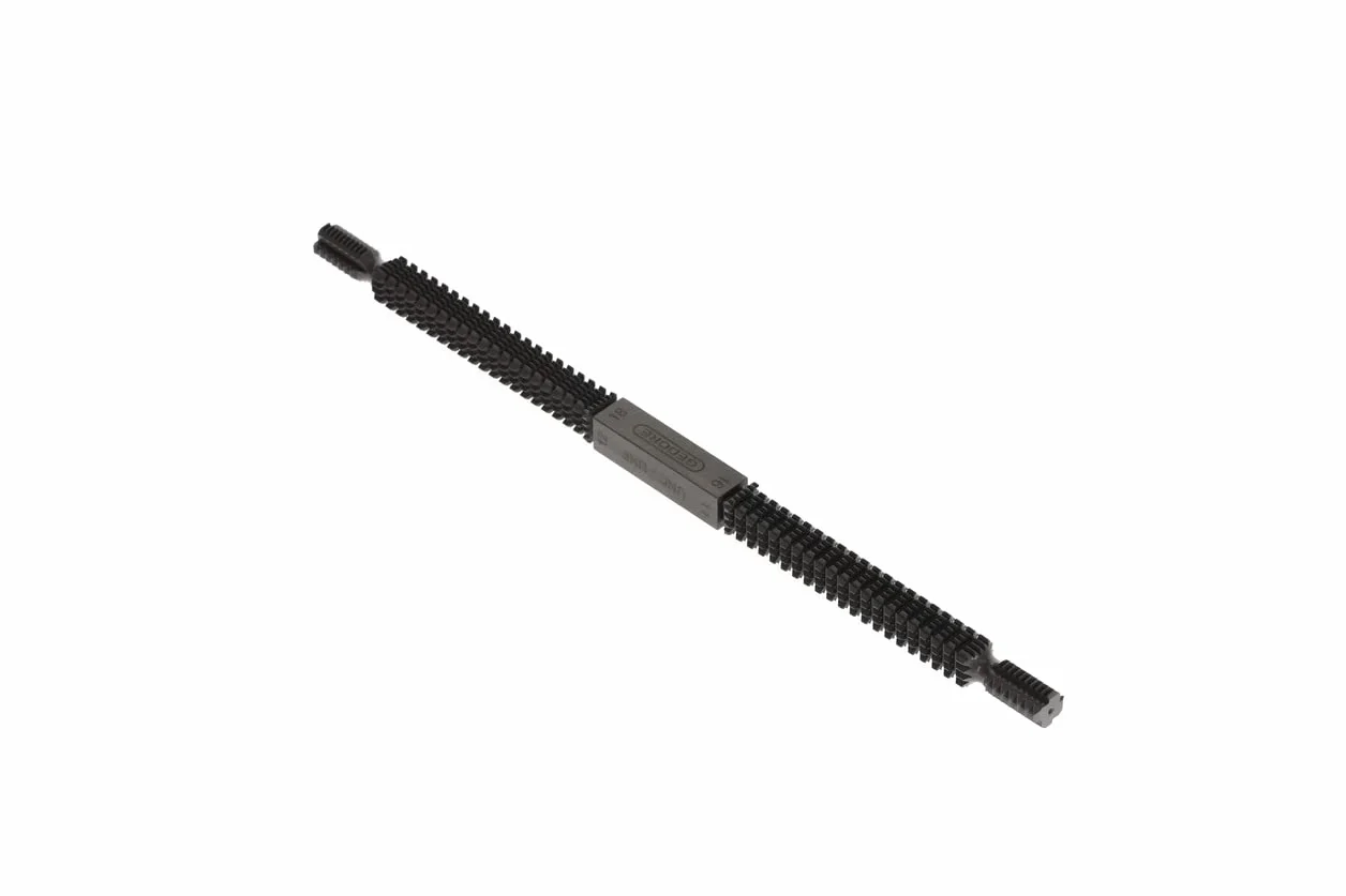 GEDORE Pilnik gwintowany 140A do gwintów wewnętrznych i zewnętrznych, ulepszona stal chromowo-wanadowa, powłoka ISO niklowana, 24 cm - 11 cm