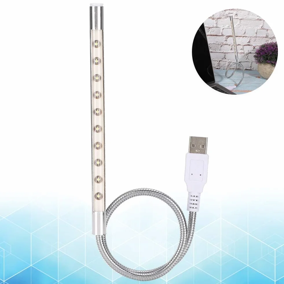 Przenośne oświetlenie LED USB 5V 1W Białe światło do komputera
