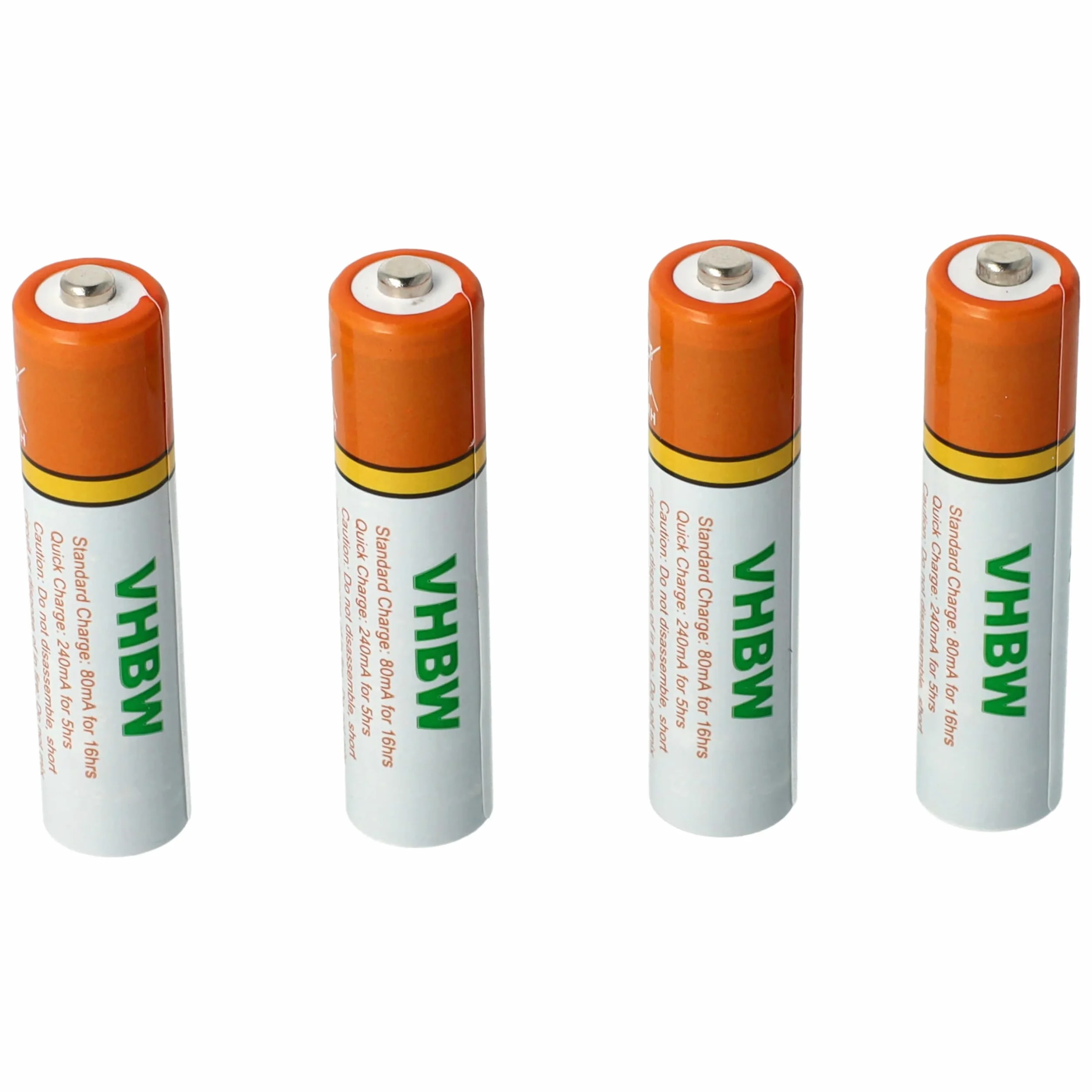 vhbw 4X Baterie AAA Micro kompatybilny z Yealink W52P bezprzewodowy telefon stacjonarny (800mAh, 1,2V, NiMH)