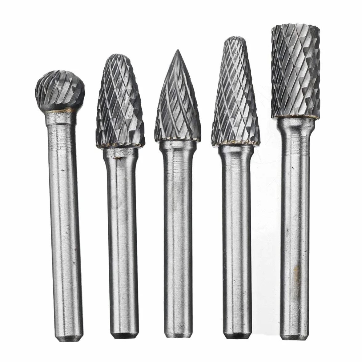 VIDOO RB29 5szt Frezy Obrotowe Węglikowe Trzpień 6mm Zestaw Pilników Grawerskich