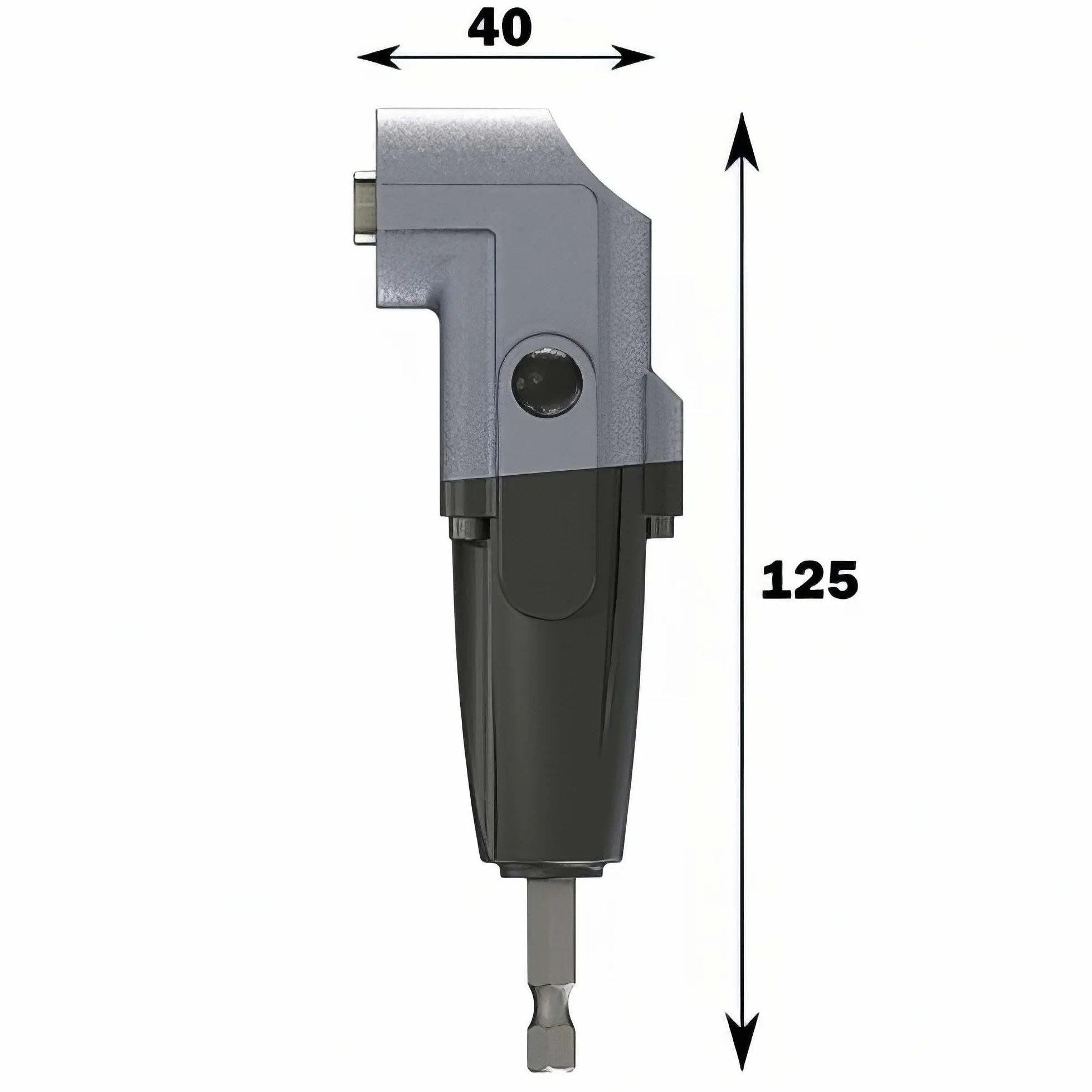 Famag Wkrętak kątowy (obudowa aluminiowa, do bitów 1/4", kąt śruby 90°, metalowe koła zębate, wysokość 40 mm) 1598750