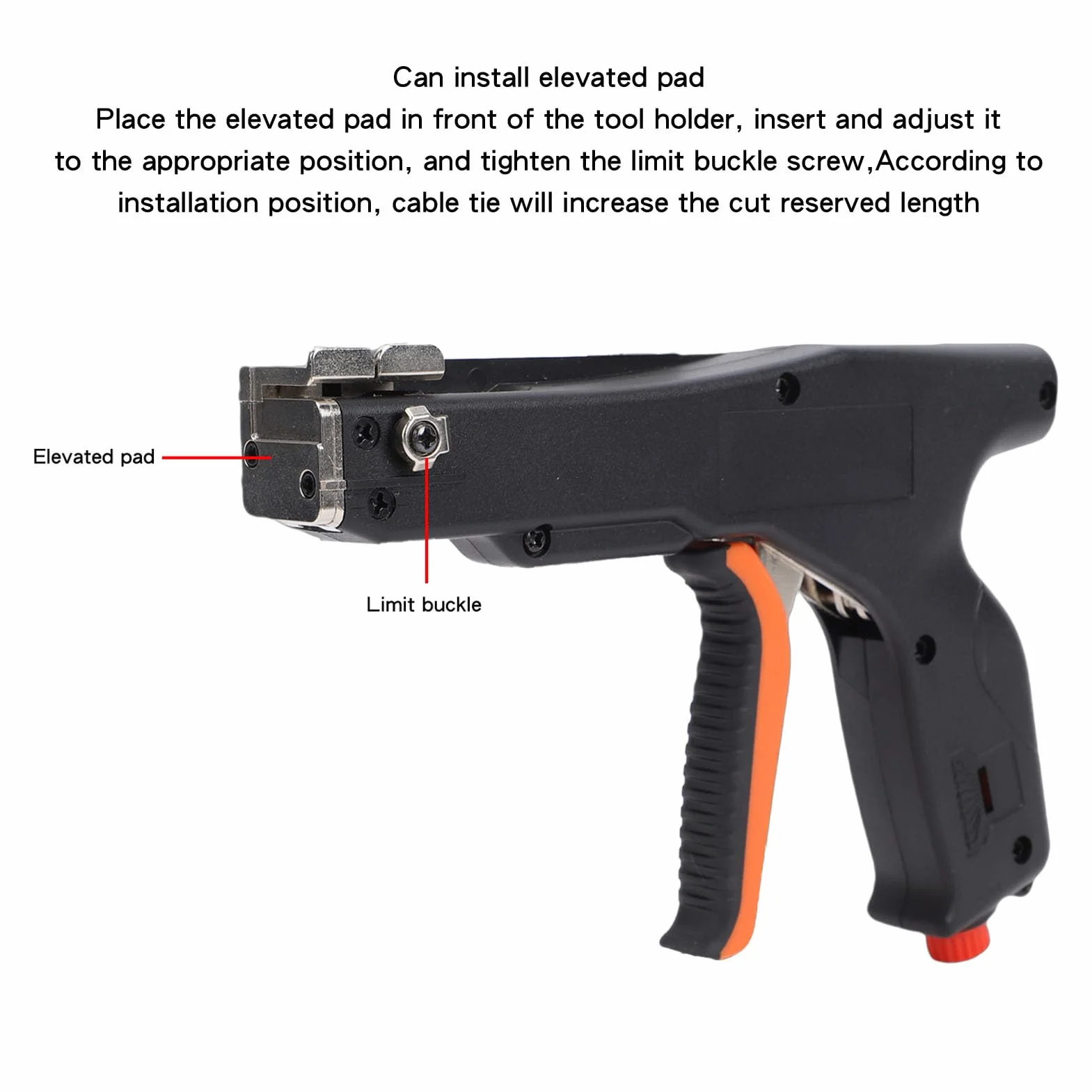 Fabater Pistolet do Opasek Kablowych, Pistolet do Opasek Zaciskowych, Narzędzie do Mocowania i Cięcia Kablowych, Specjalne do Ciętych Plastikowych Nylonowych