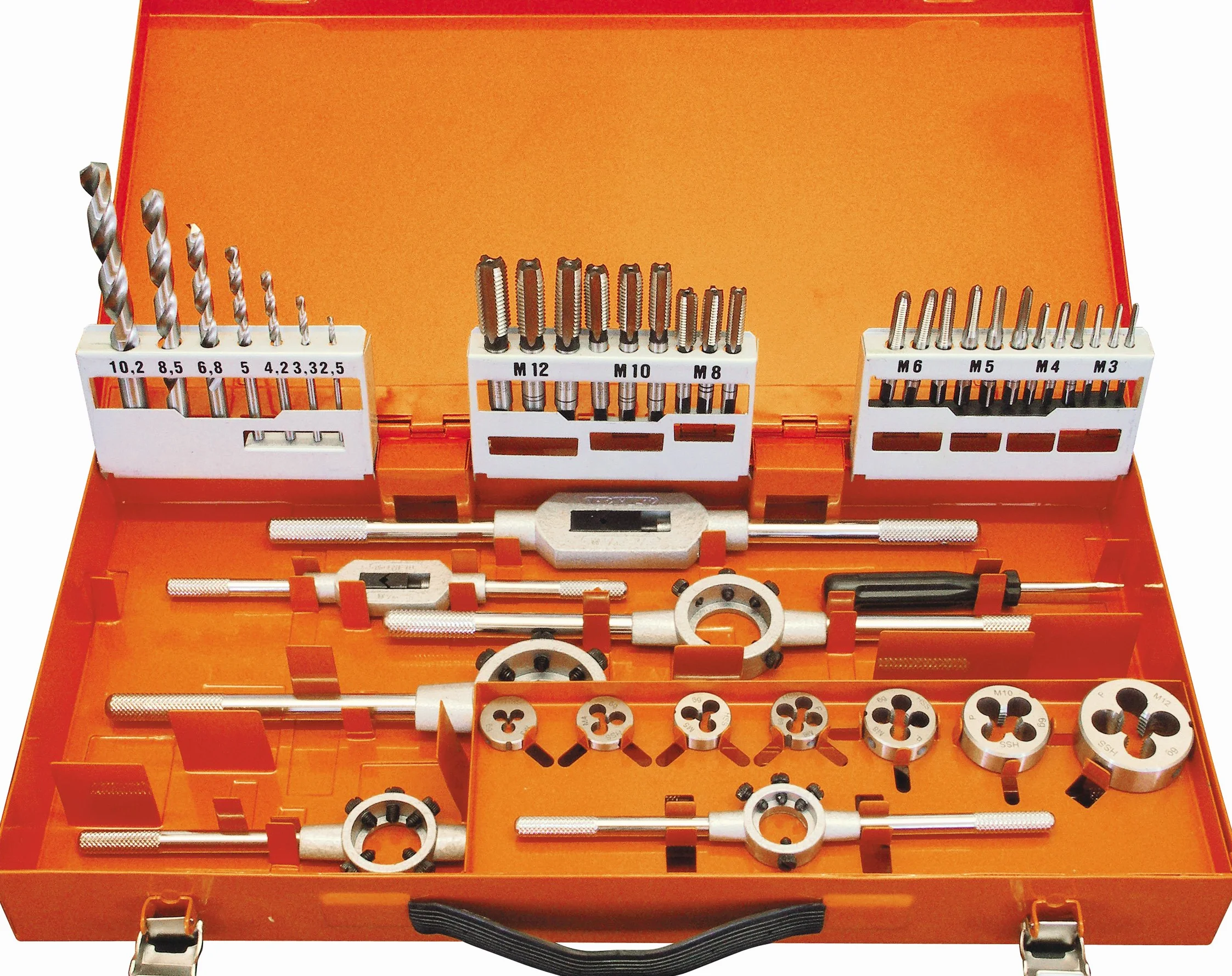 91004 kompletny zestaw do cięcia gwintów HSS-G M3-M12 44 szt