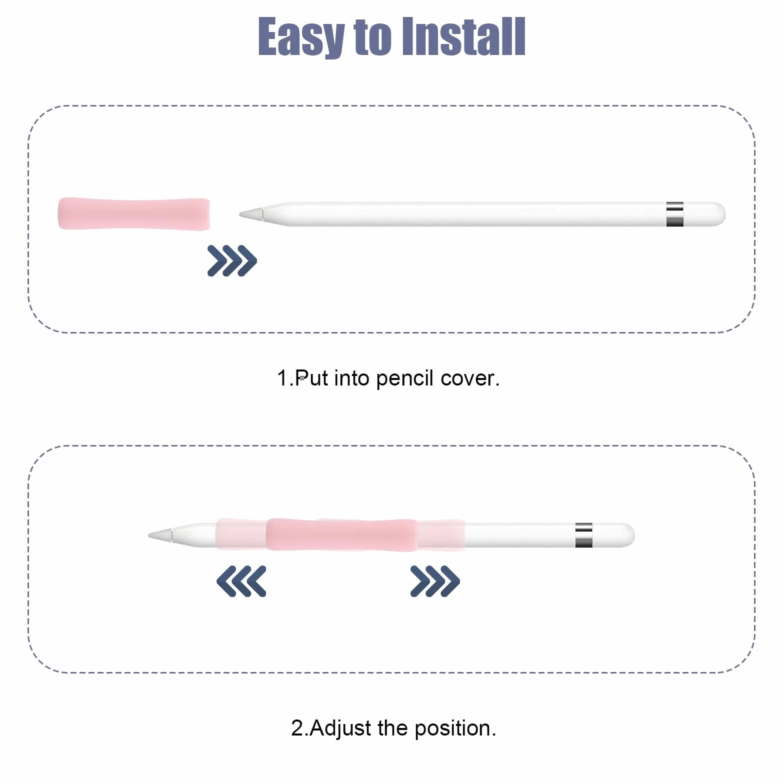 5szt Uchwyty do Apple Pencil 1st 2nd / Apple Pen USB C, 6 x 1,3cm Wielokolorowe Silikonowa Oslona Kompatybilna z iPadem Stylus Pencil (5 Kolorów)