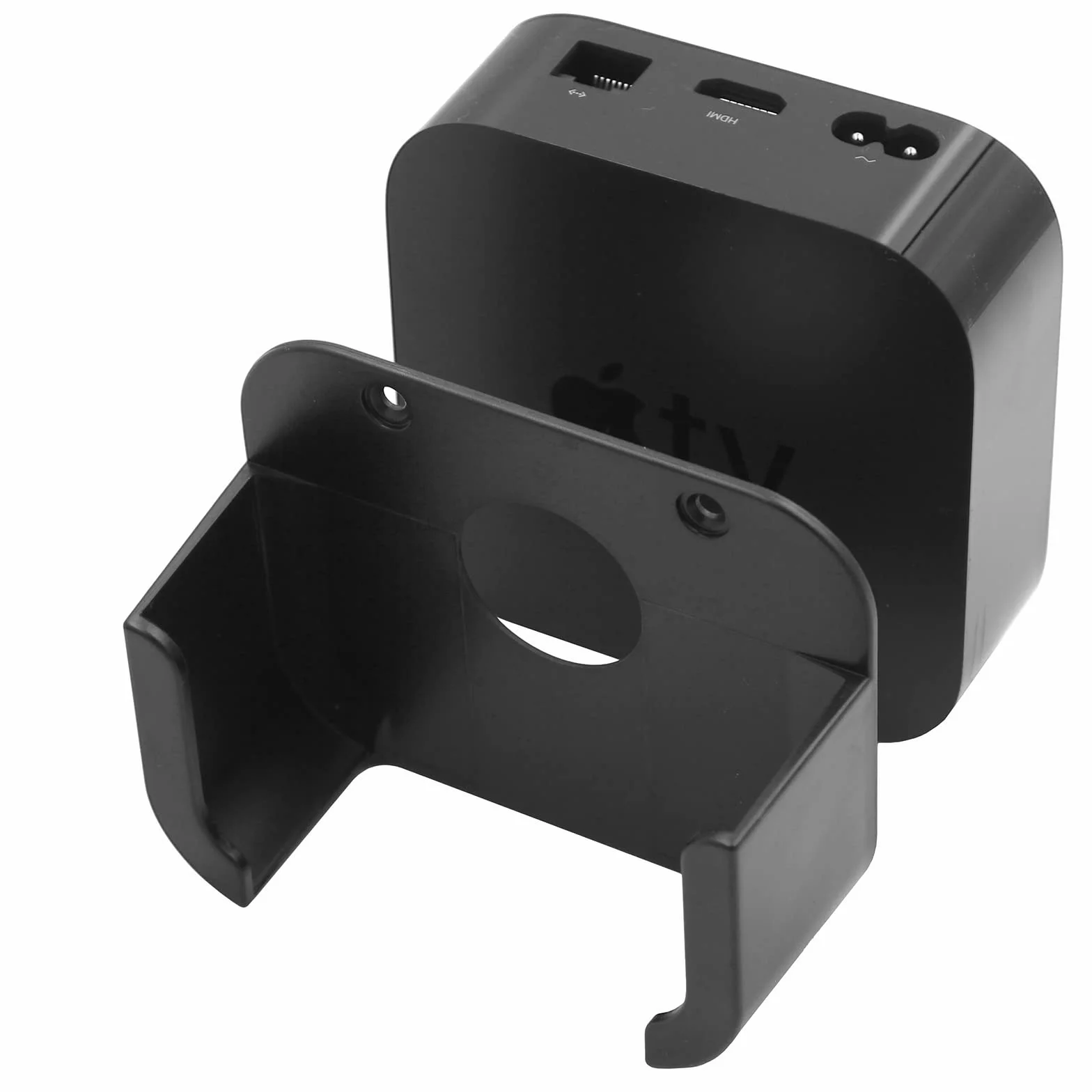 Uchwyt ścienny kompatybilny z Apple TV 4K HD, etui ochronne Siri 2. generacji czarny
