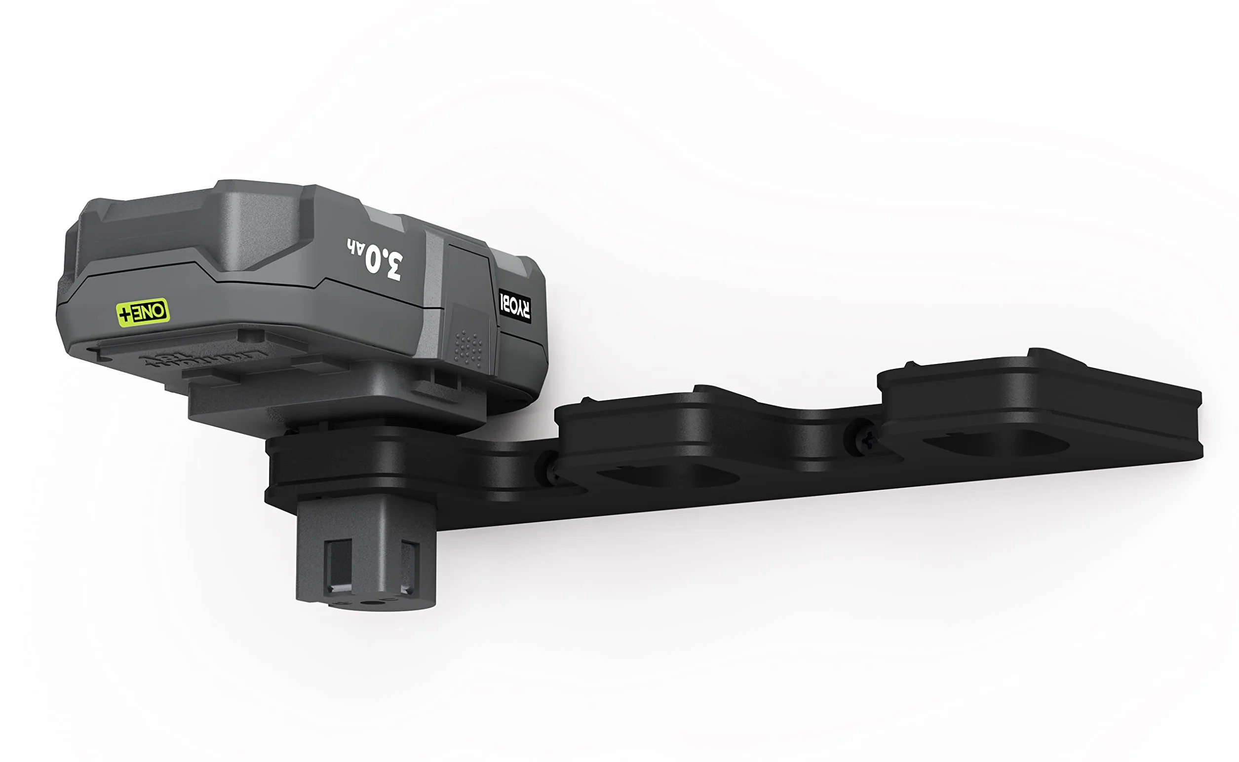 NewGround Designs Uchwyt ścienny do akumulatora pasuje do akumulatorów Ryobi 18 V One+, uchwyt akumulatorowy, uchwyt ścienny odpowiedni do 3 akumulatorów