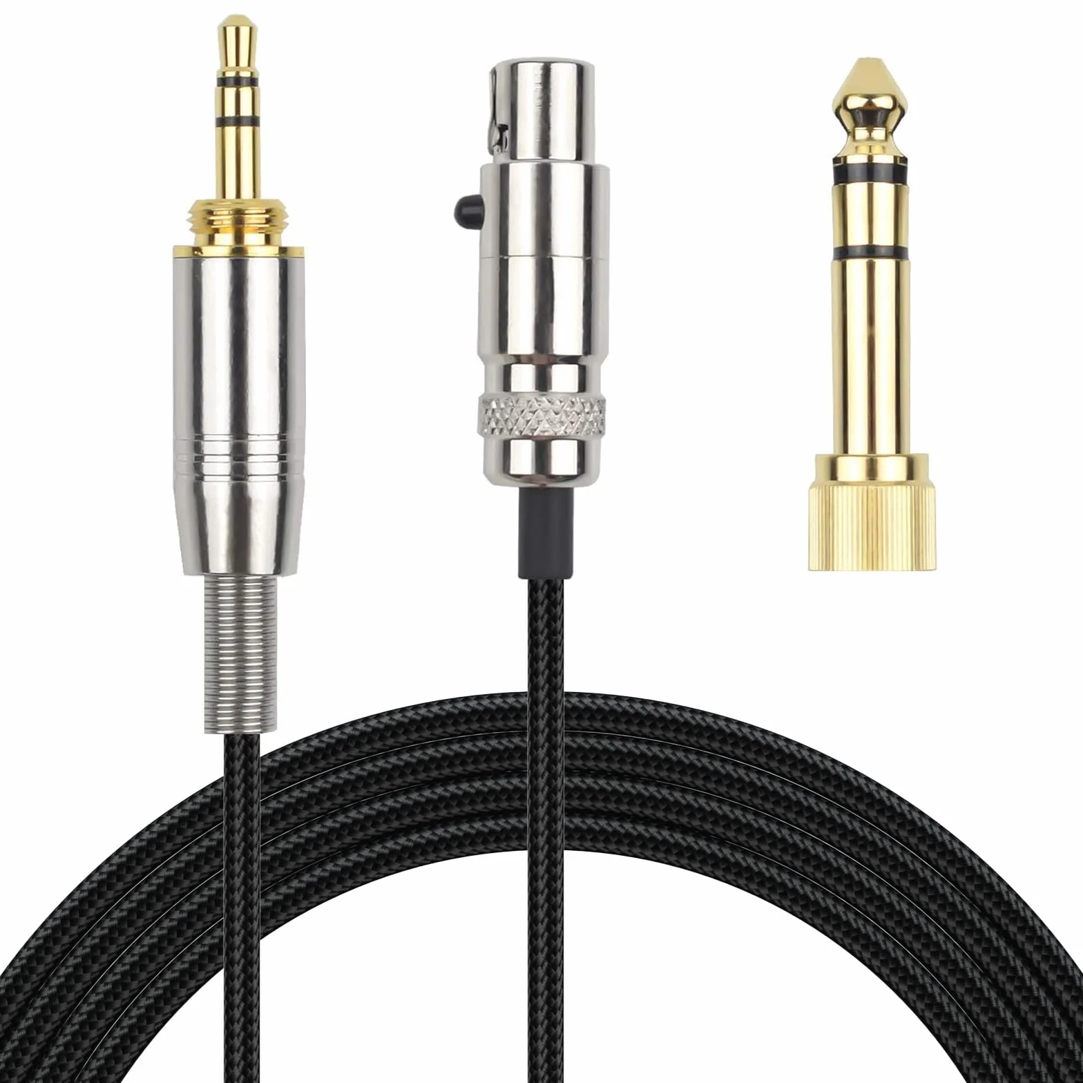 Toxaoii Kabel audio AUX kompatybilny z AKG Q701, K712, K240, K240S, K240 MK II, K141, K171, K181, K271, K271S, K271 MK II, K241, K175, K275, kabel słuchawkowy (pleciony nylon)