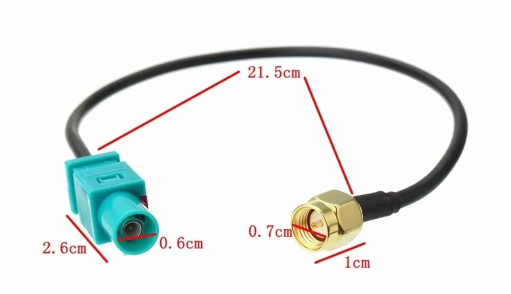 Samochodowa antena GPS 15 cm Fakra Z męski na SMA męski Kabel RG174 do radia samochodowego 4G LTE
