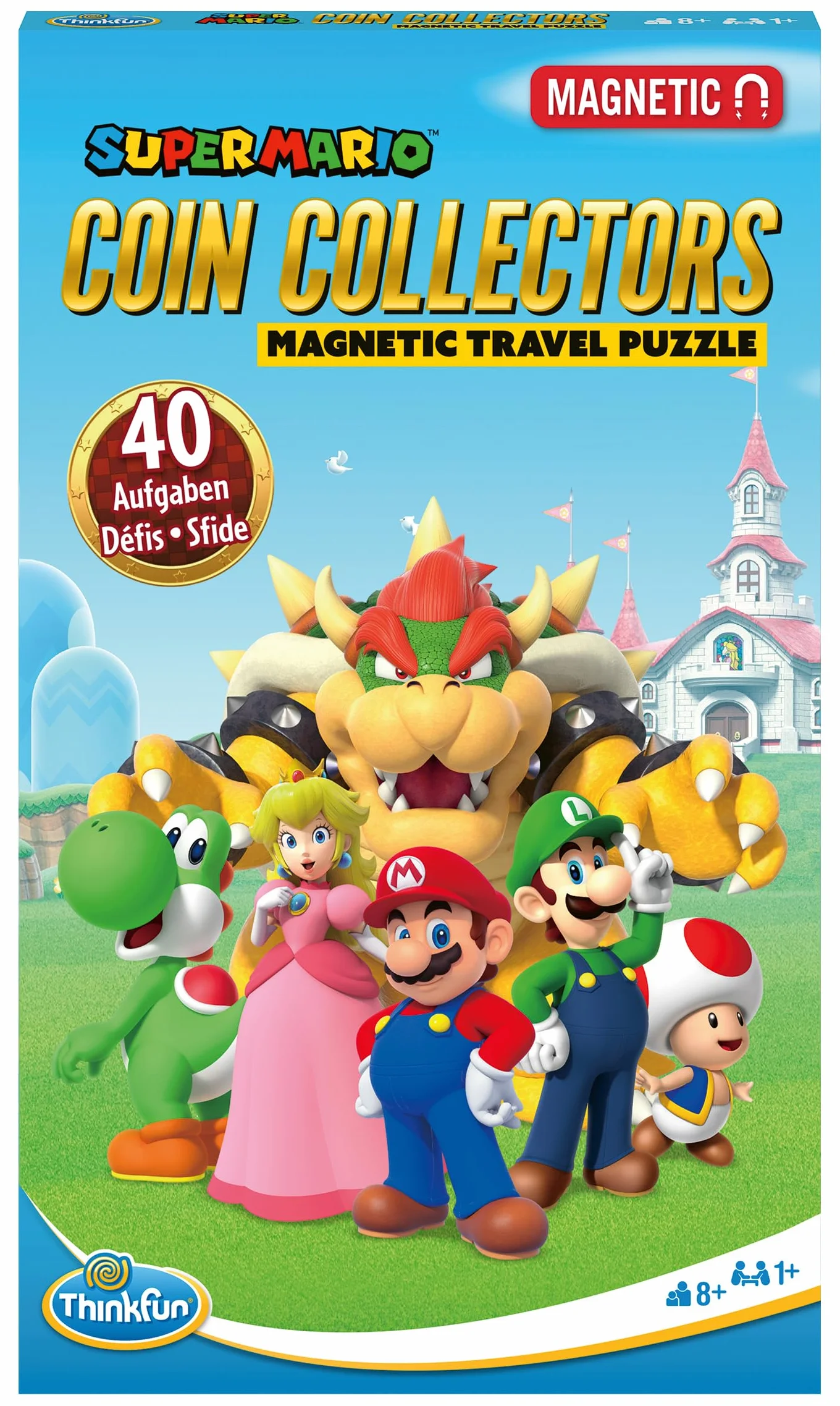 ThinkFun Super Mario Coin Collectors Magnetisches Reisespiel Logikspiel