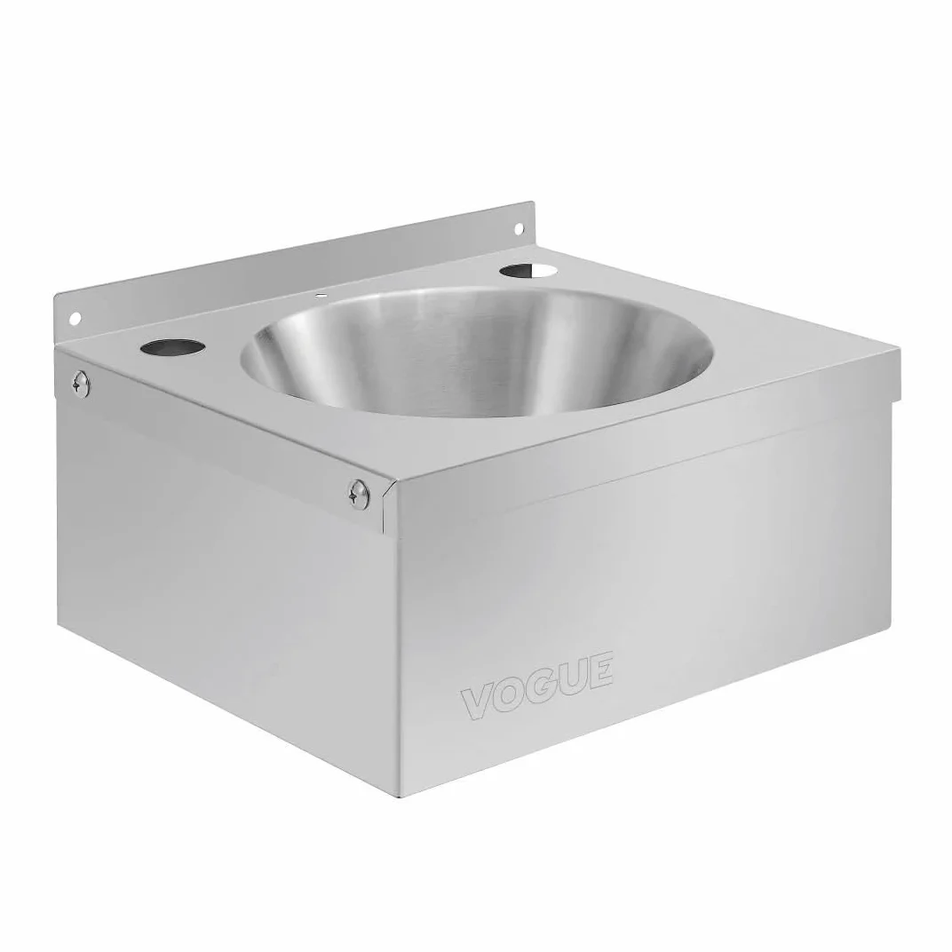 Vogue 13065 Mini umywalka ze stali nierdzewnej zlew łazienkowy cokół 165 x 305 x 268 mm - srebrny odcień