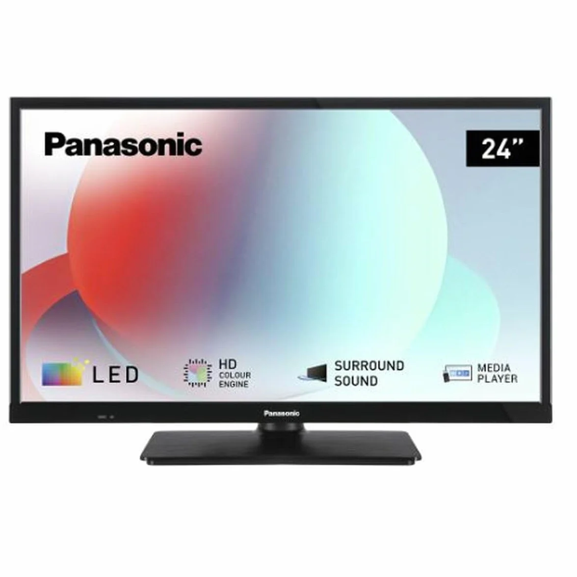 Panasonic TS-24N30AEZ, seria N30 24-calowy telewizor LED HD, 2024, odtwarzacz multimedialny USB, wysoki kontrast, potrójny tuner HD, HDMI, montaż ścienny, cienka rama, wyjątkowe wrażenia wizualne